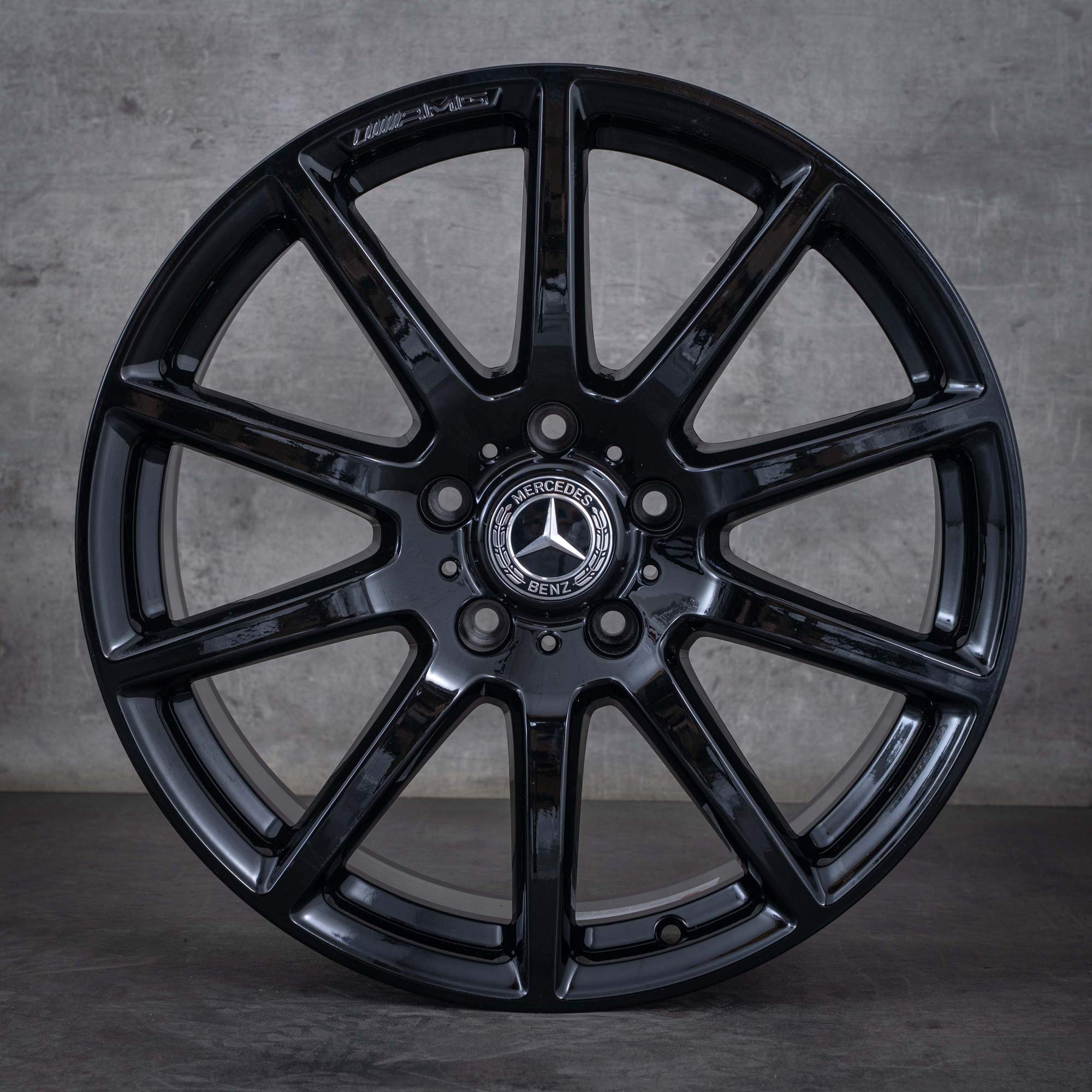 Alkuperäiset Mercedes Benz G-sarjan G63 AMG-vanteet 20 tuuman W463A W465 A4634011800 musta kiiltävä