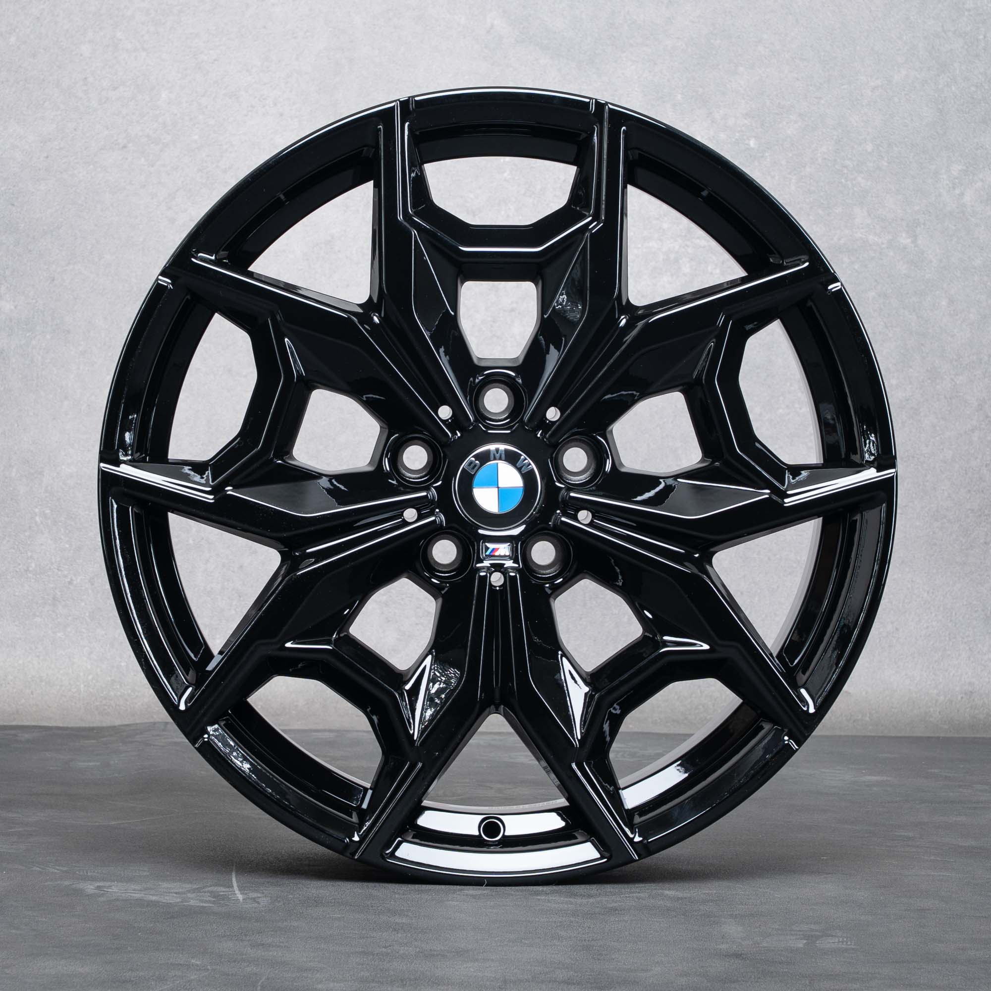 Oryginalne felgi BMW X3 X4 19 cali G01 G02 Styling 887 M nr kat 7916263 czarne z połyskiem