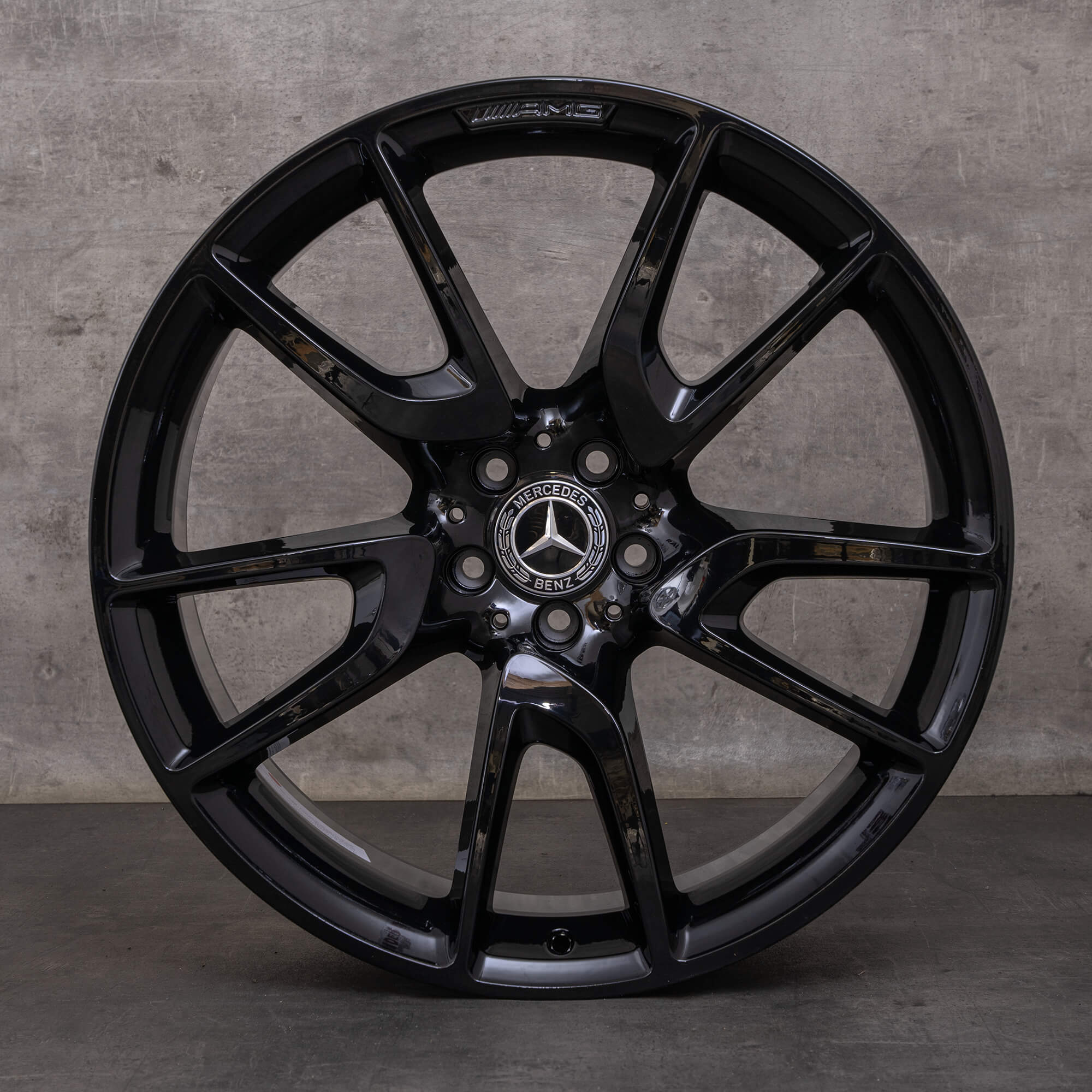 Orijinal Mercedes Benz GLC 43 AMG jantlar 21 inç X253 A2534012000 A2534012800 siyah parlak