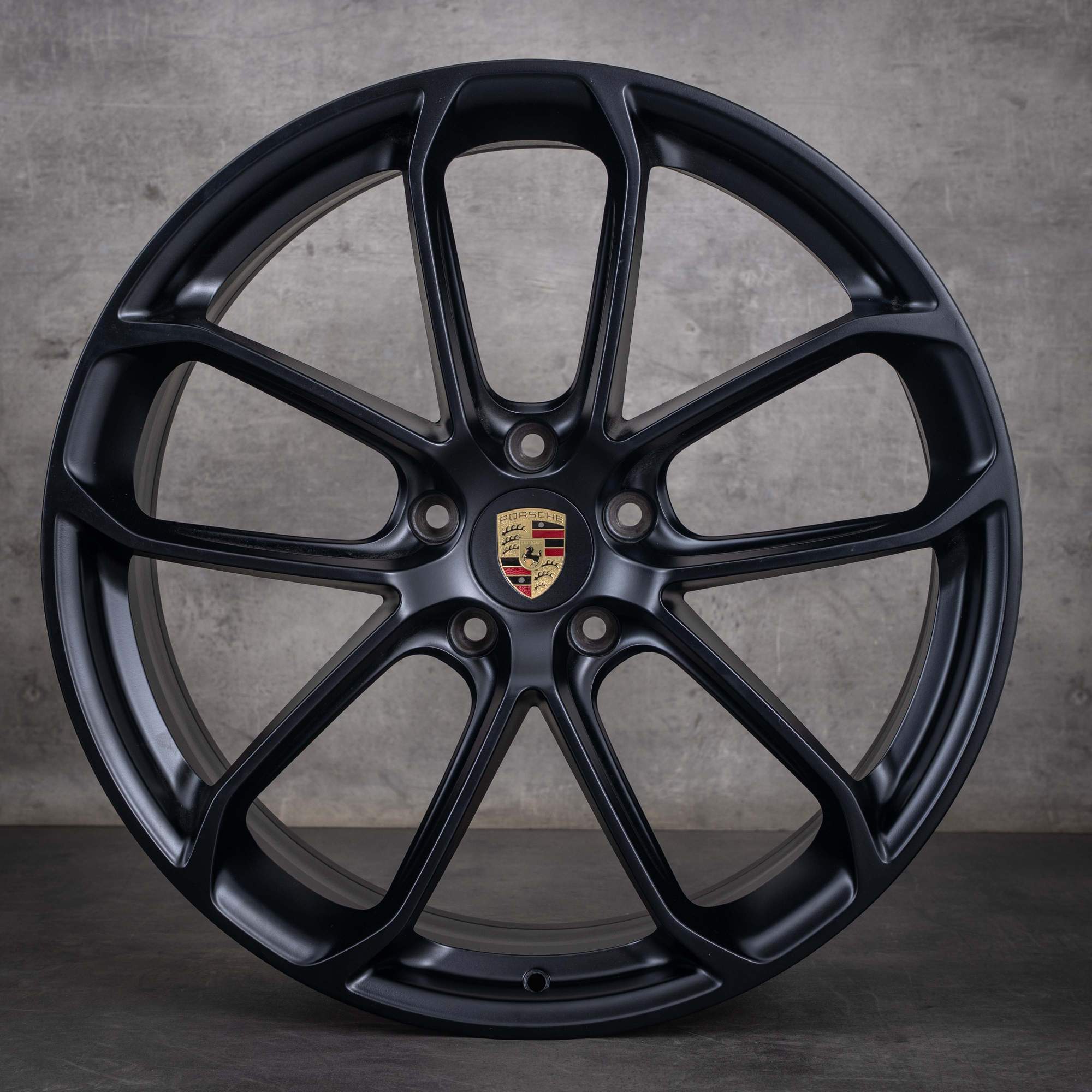 Alkuperäiset Porsche Cayenne vanteet 22 tuuman 9YA II Turbo GT 9Y3601025BA 9Y3601025AP musta matta