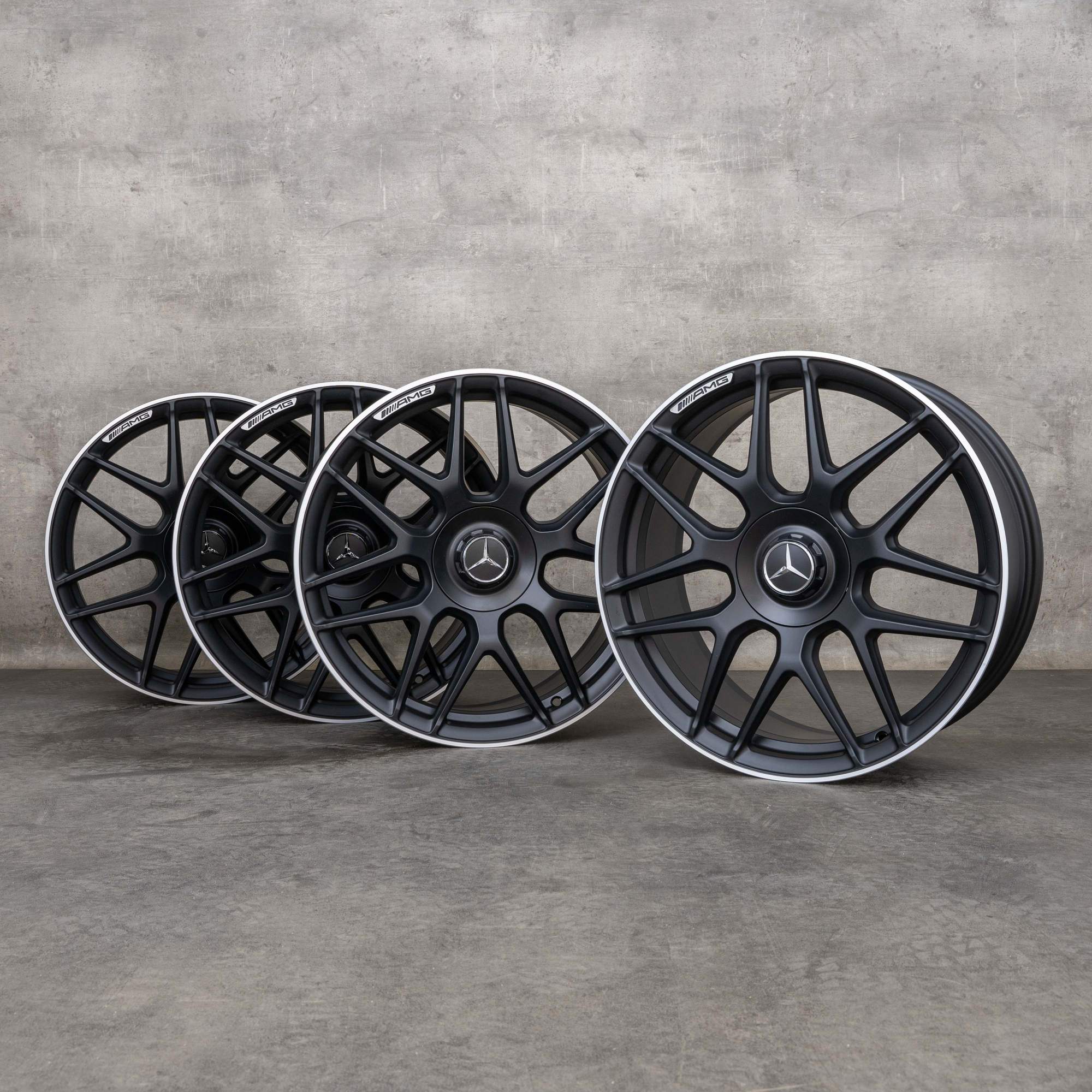 Original Mercedes Benz A-Klasse A 45 CLA 45 AMG Felgen 19 Zoll W177 X118 C118 A1774012500 schwarz matt glanzgedreht NEU