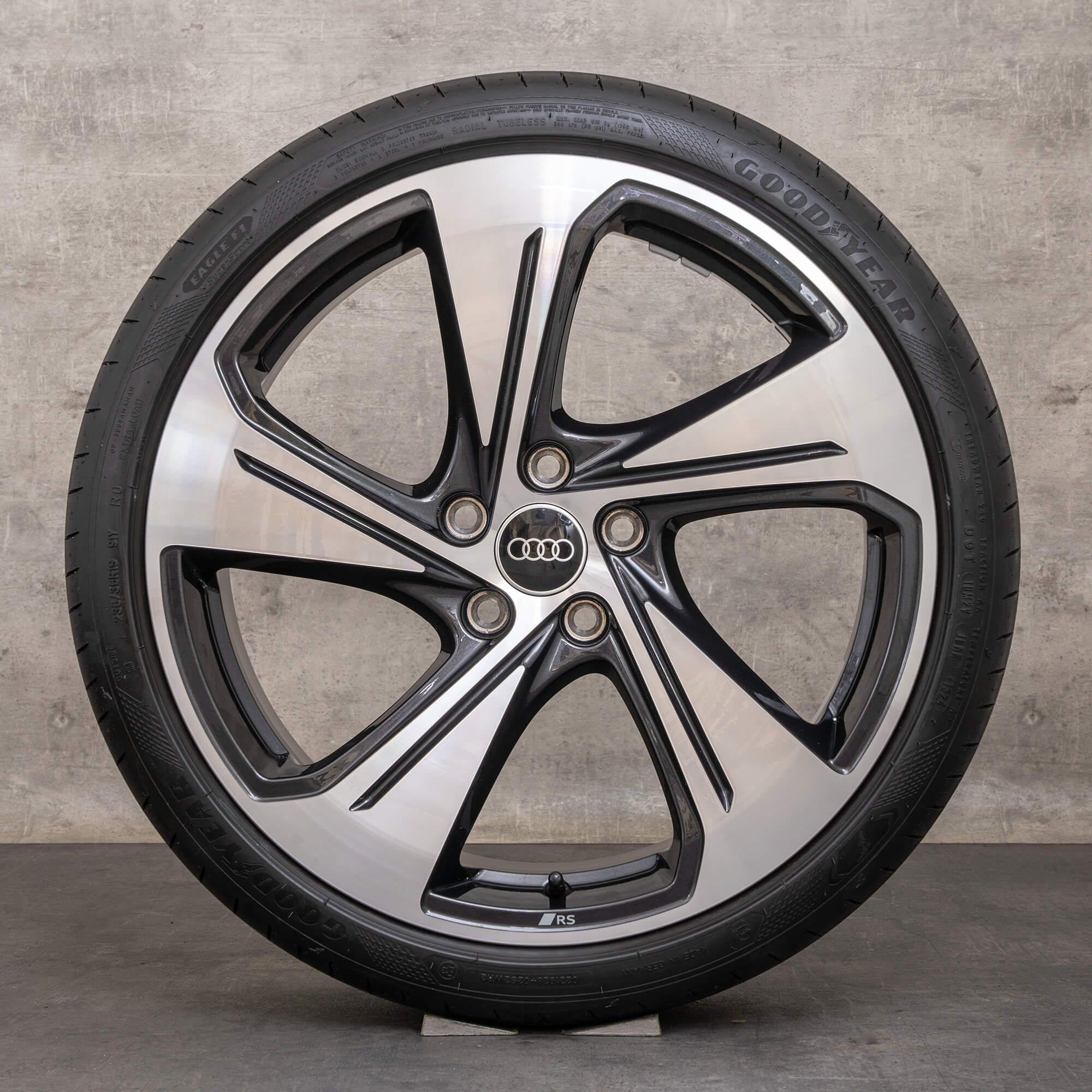 OEM Audi A3 S3 rims 19 inch 8Y 8V summer wheels 8Y0601025CG anthracite glossy turned