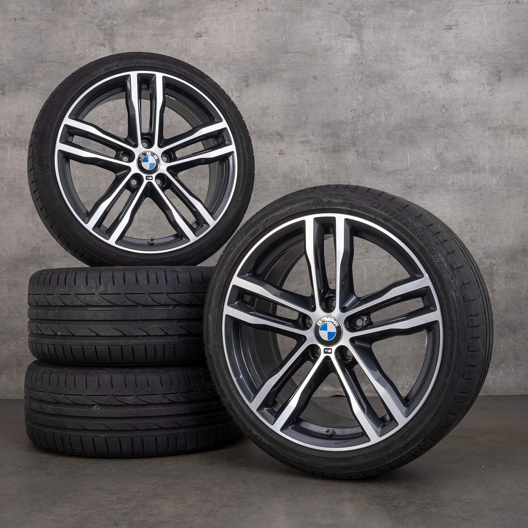Felgen Factory Rims BMW 19 Zoll Felgen 3er F30 F31 4er F32 F33 Sommerräder Sommerreifen 704 M