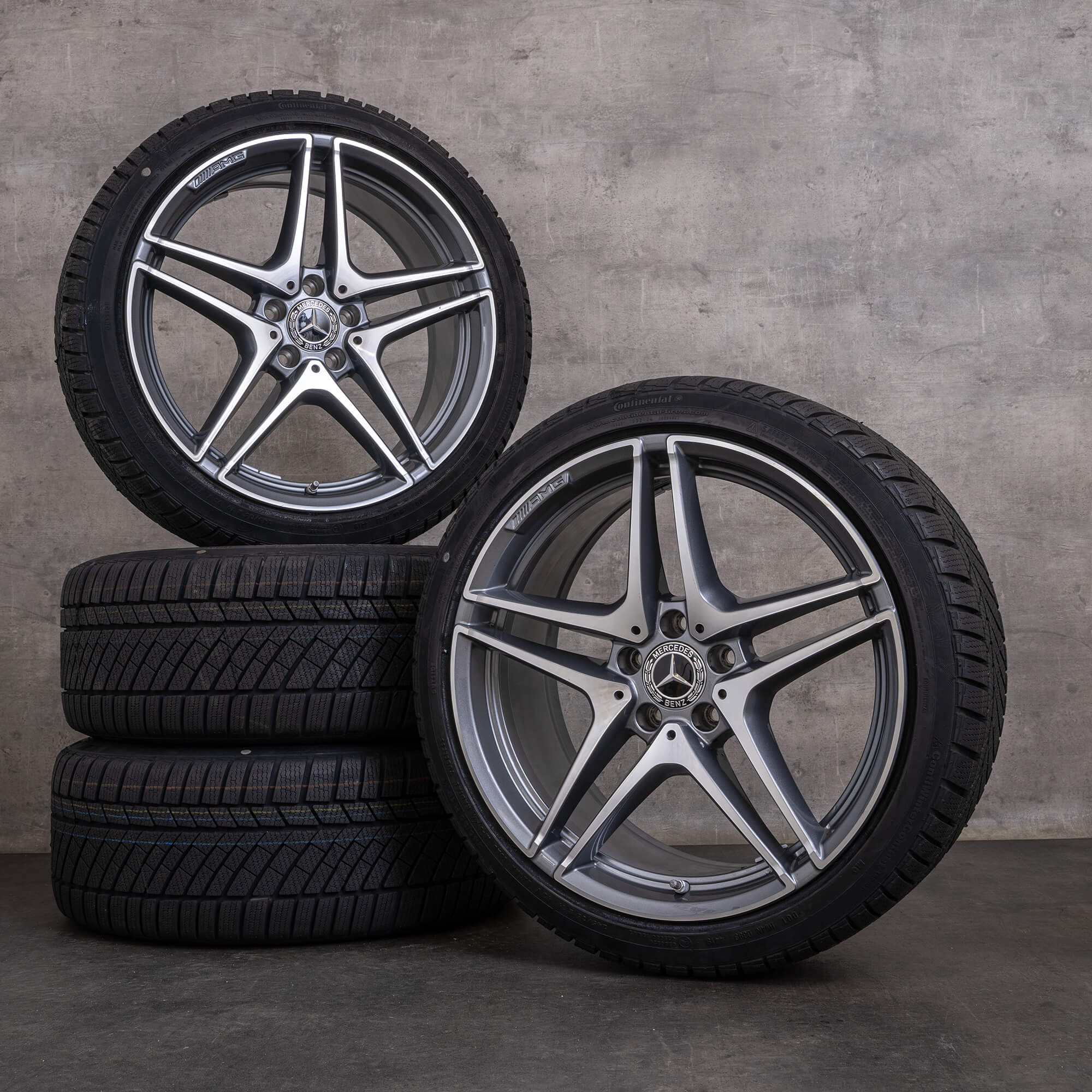 OEM Mercedes Benz C-Class C63 & S AMG winter tires 19 inch W205 S205 ...
