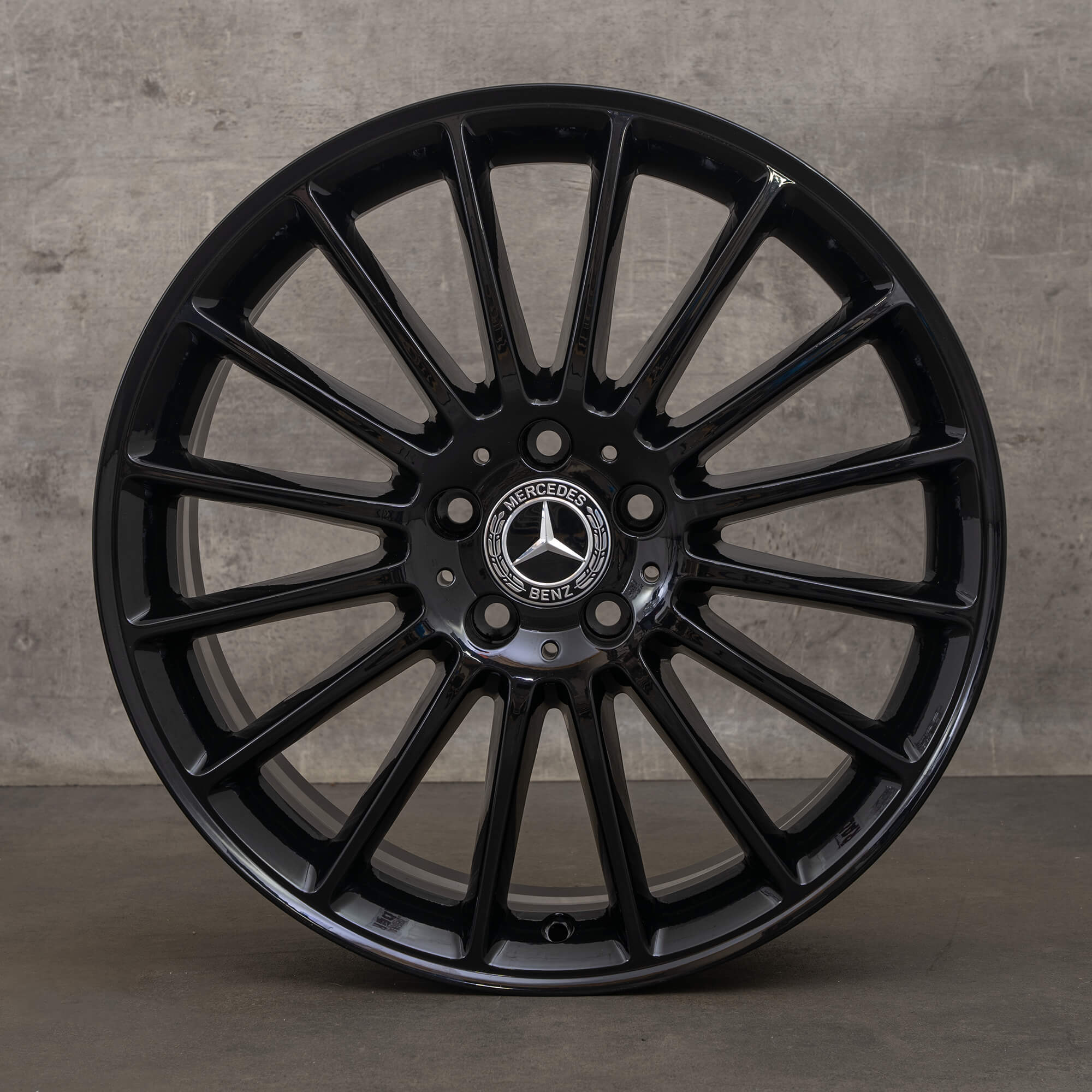 Original Mercedes Benz V-Klasse Vito Viano W447 19 Zoll Felgen A4474012700 schwarz glanz