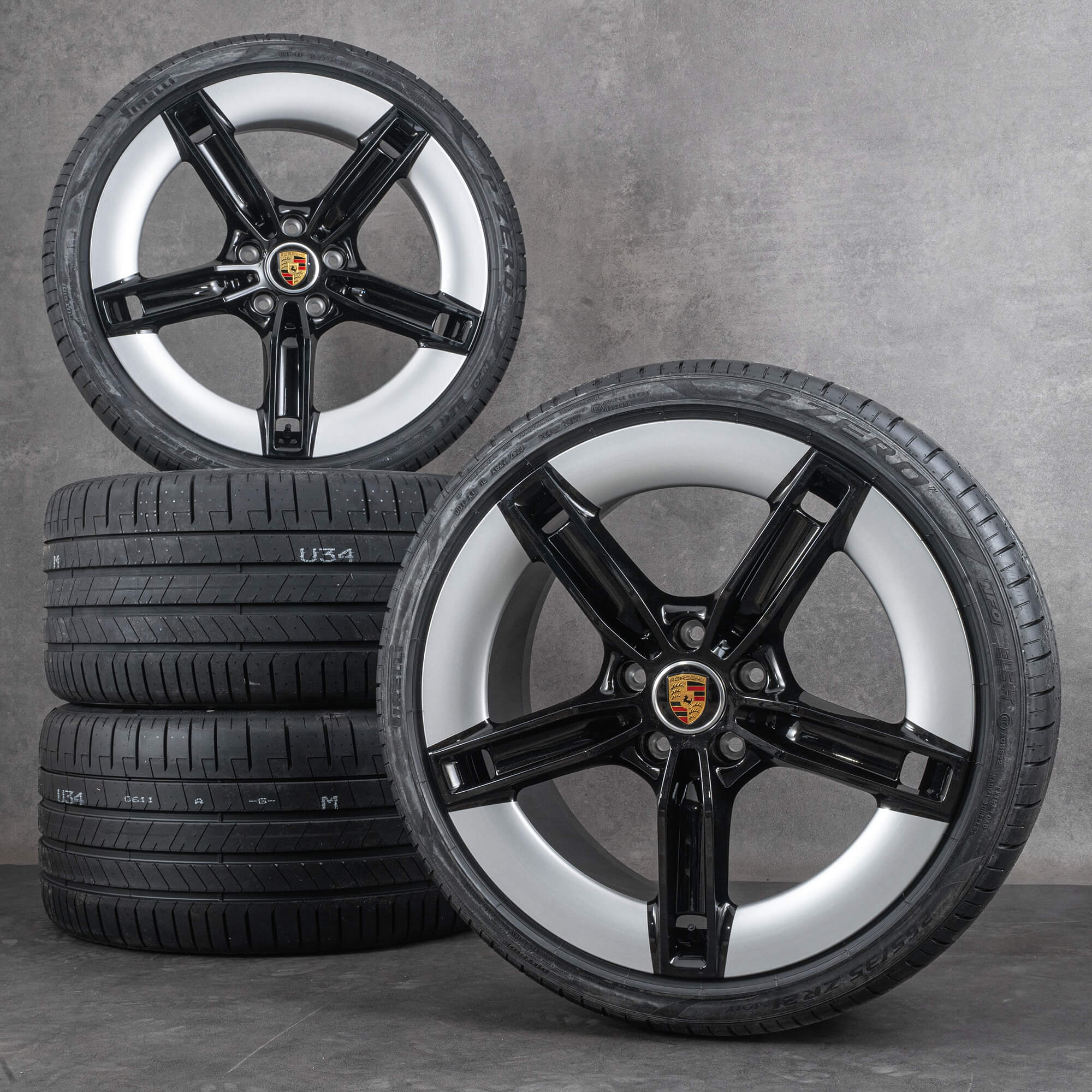 Tycan Base Rims OEM Porsche Taycan rims 21 inch 9J1073663KA summer wheels tires NEW