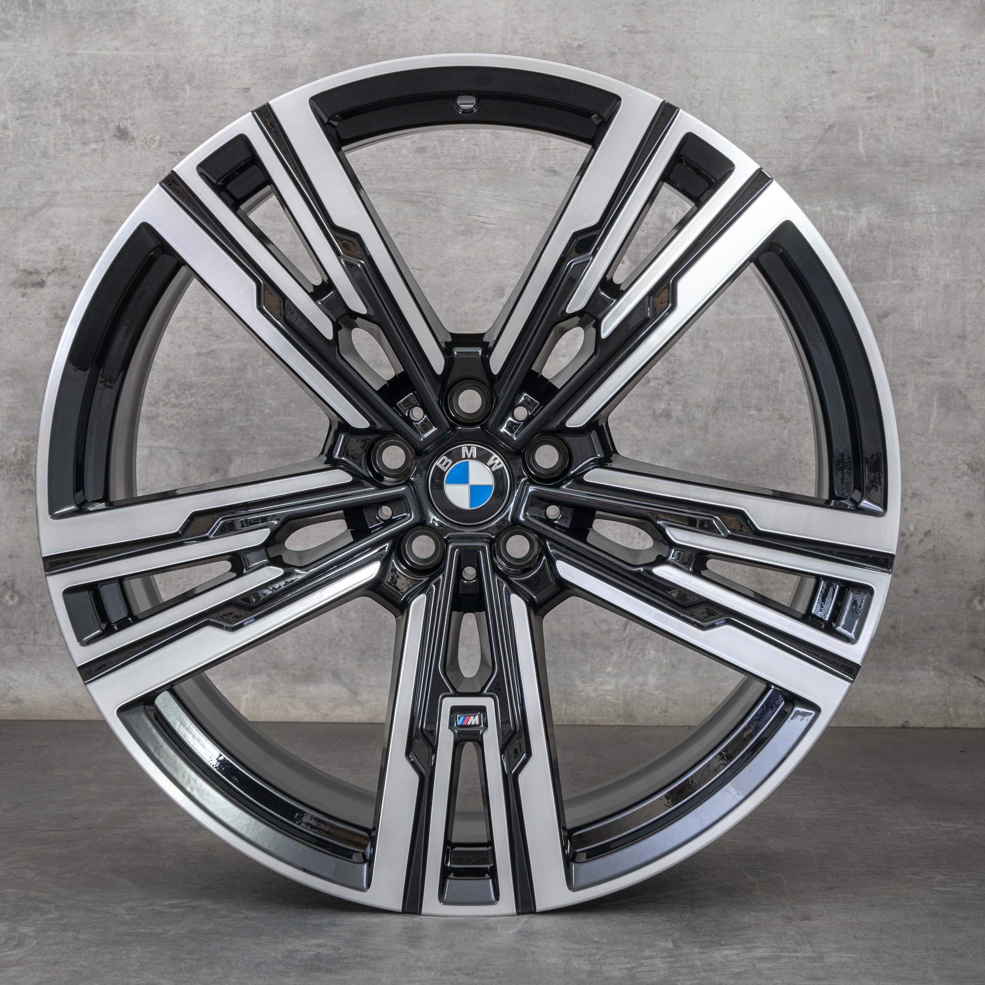 Oryginalne felgi BMW serii 7 i7 X3 21 cali G70 G45 Styling 908 M 5A19DF0 5A19DF1 czarne Polerowane NOWOŚĆ