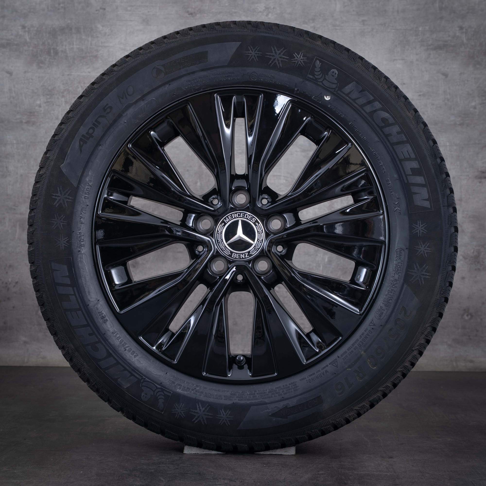 Jante originale Mercedes-Benz Clasa A Clasa B și CLA pentru anvelope de iarnă 16 inci W177 V177 W247 X118 C118 A1774010000 negru lucios
