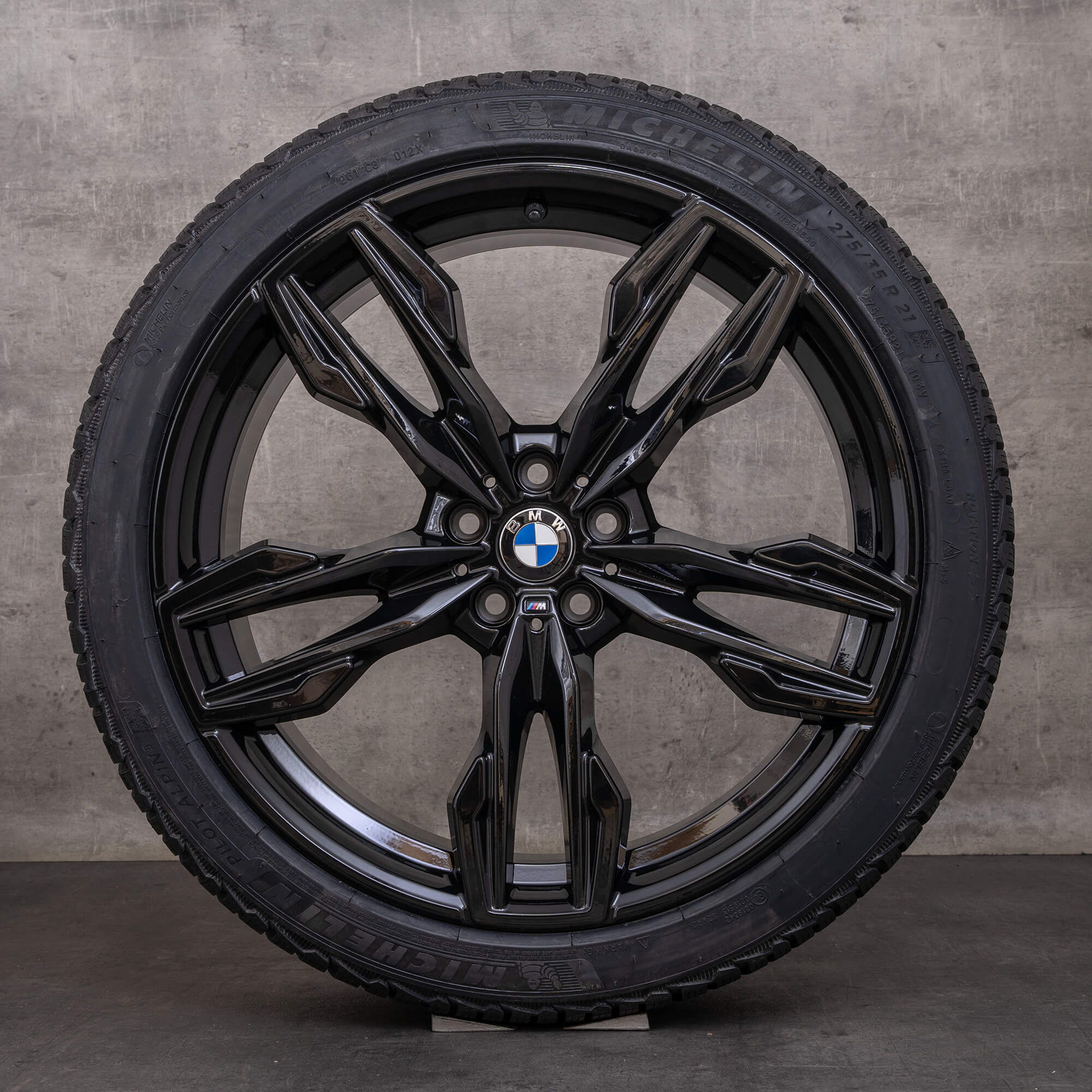 OEM BMW X3 X4 Rims 21 inch G01 G02 Summer wheels Styling 718 M 7916272 7916273 black glossy