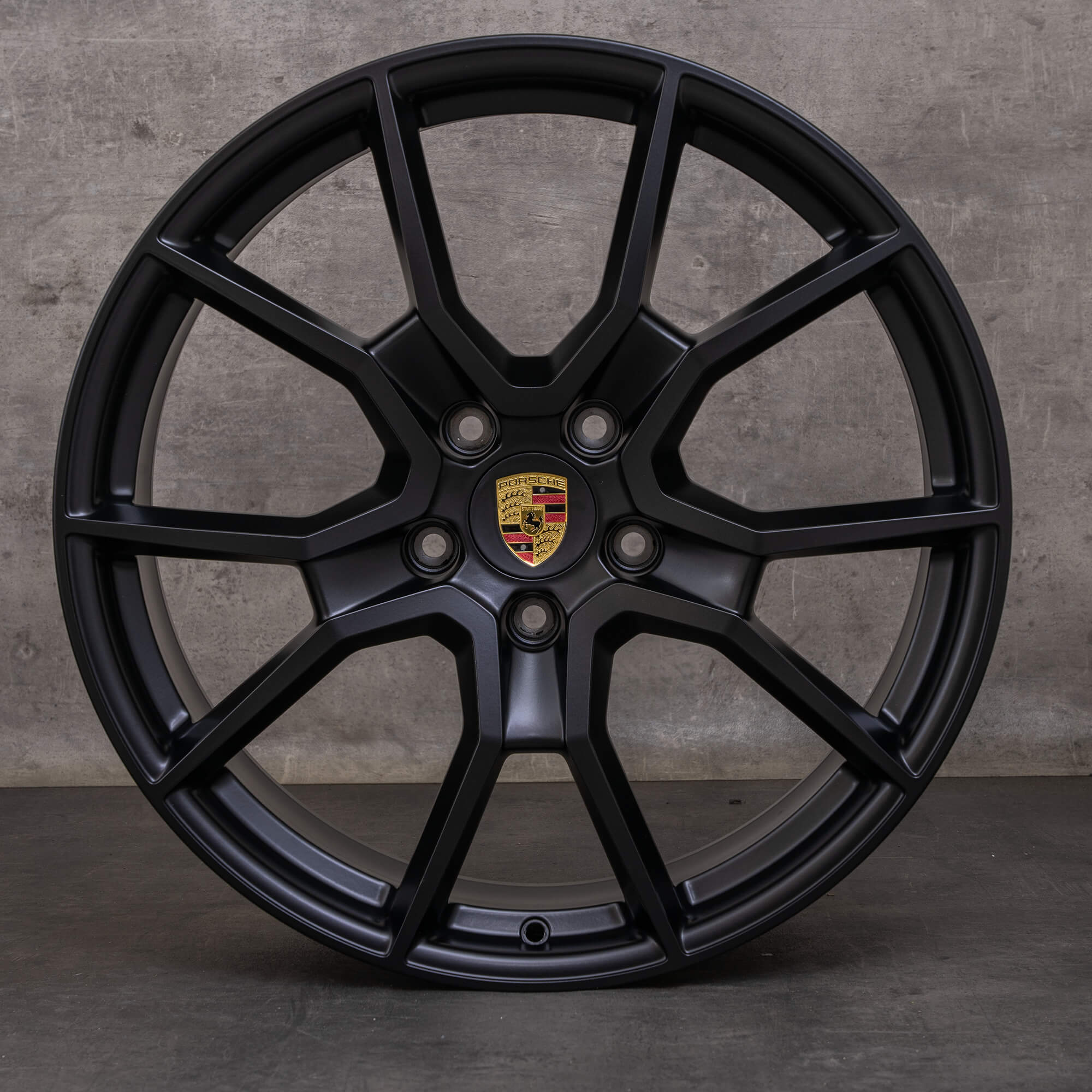 Oryginalne felgi Porsche Taycan 9J1 21 cali 9J1601025BC 9J1601025BD RS Spyder czarny mat