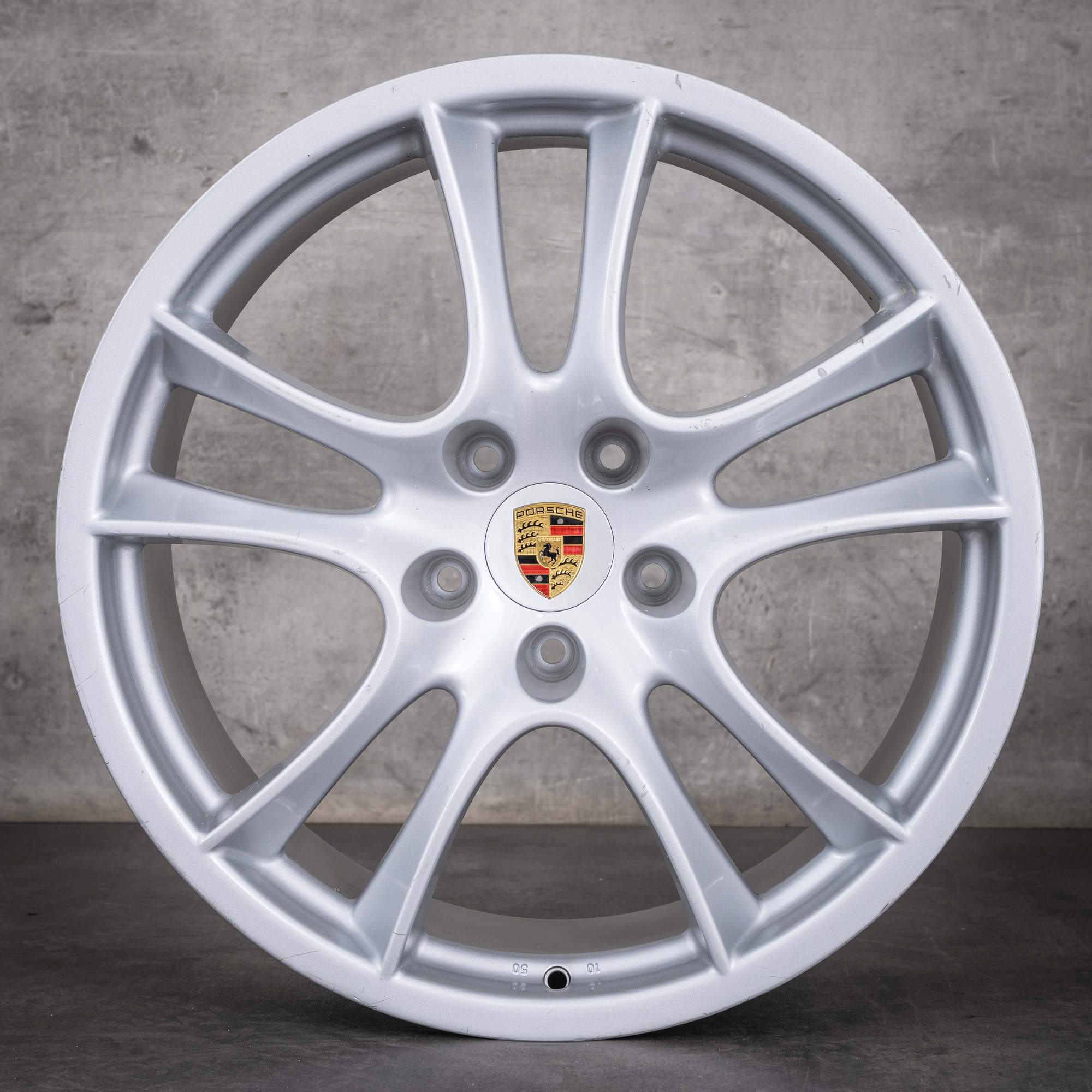 Jante oem Porsche Cayenne 955 957 21 pouces 7L5601025T argent brillant