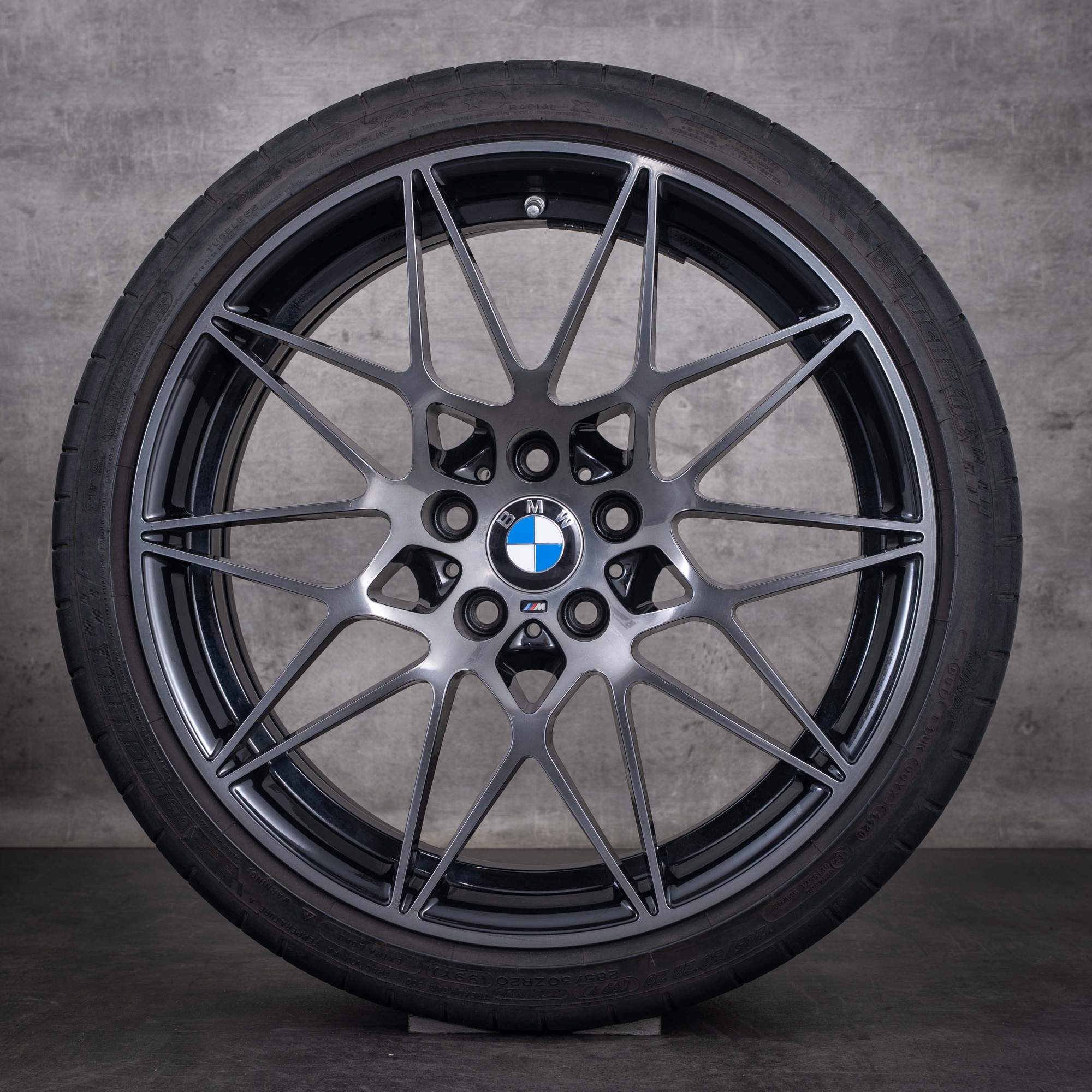 Original BMW X1 X2 Felgen 19 Zoll F48 F39 Sommerräder Styling 722 M 8009759 orbitgrey glanzgedreht