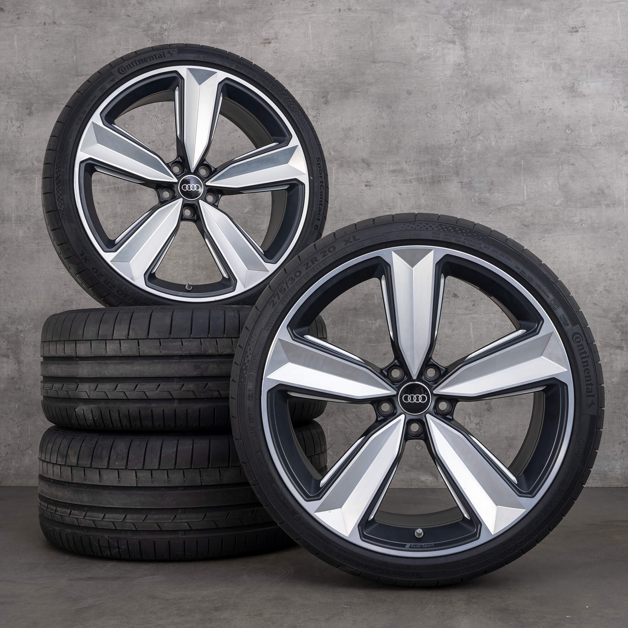 Audi 20 inch rims RS4 RS5 B9 8W alloy summer tires wheels 8W0601025CS