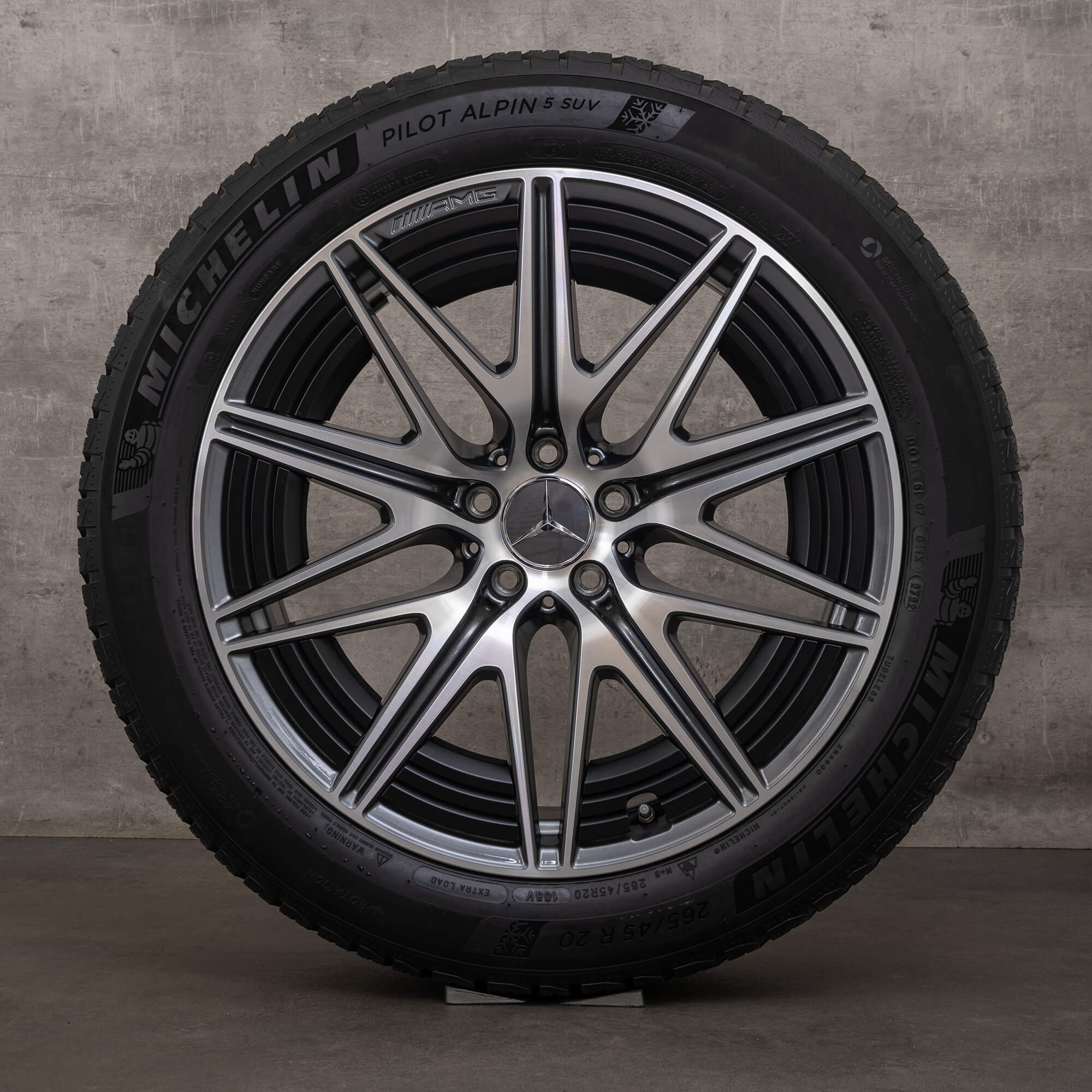 Original AMG Mercedes Benz GLC 43 63S E Performance Winterräder 20 Zoll X254 C254 Felgen A2544011200 A2544011300 himalaya grey