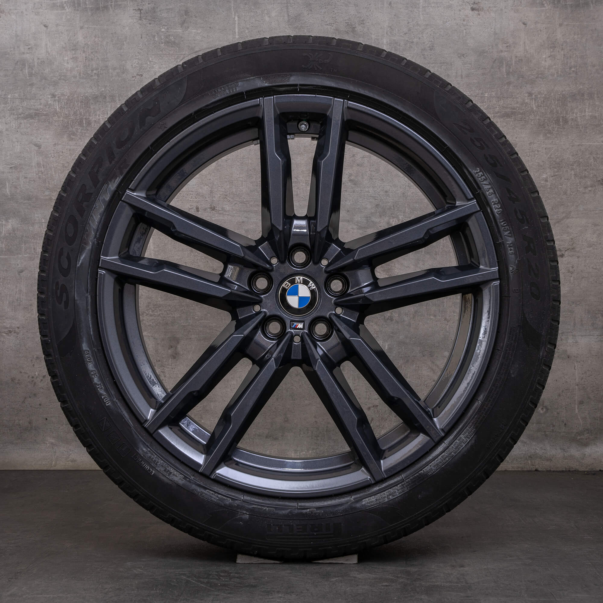 Jantes e pneus inverno originais BMW X3M X4M 20 polegadas F97 F98 jantes estilo 764 M 8059723 8059724 orbit grey gloss