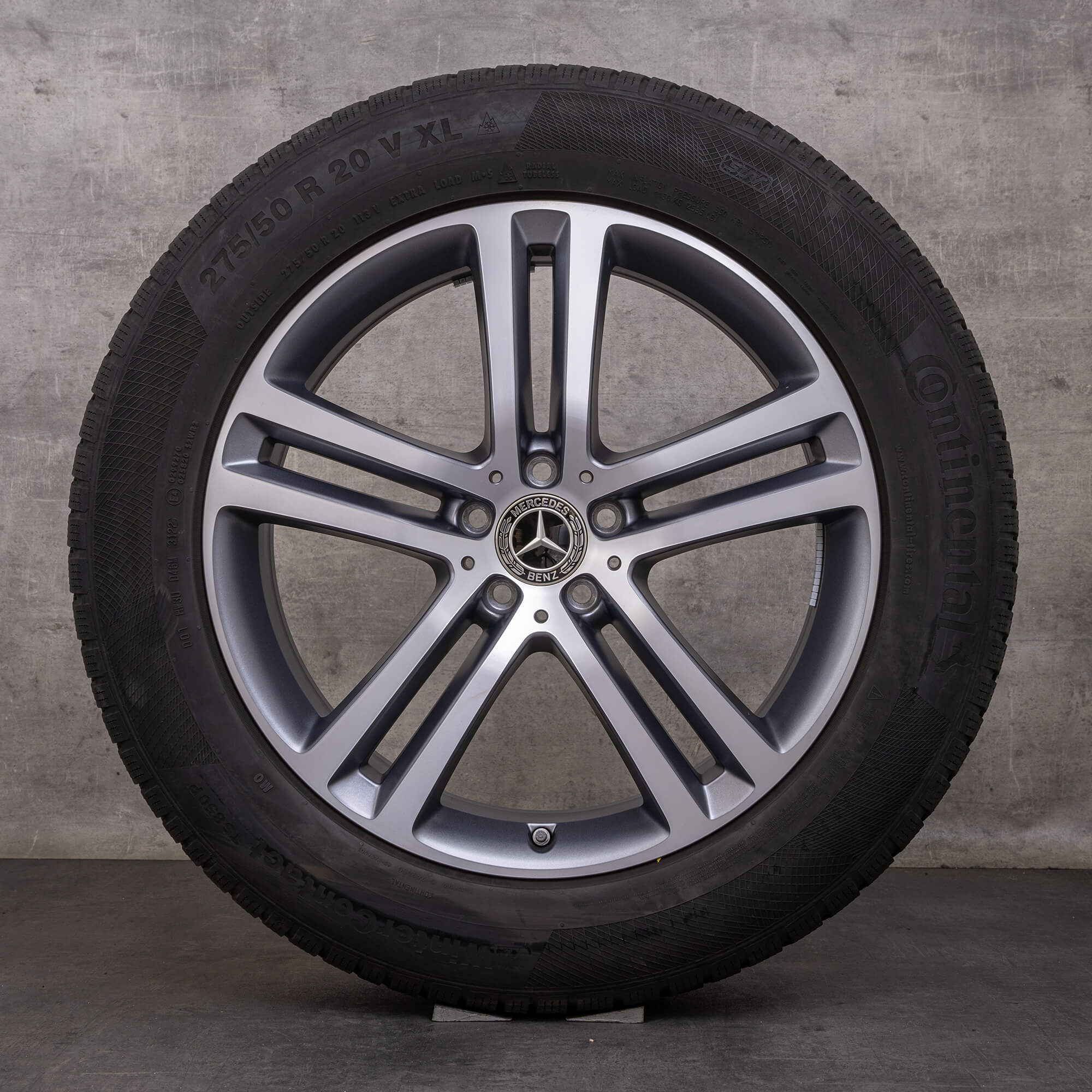 Orijinal Mercedes Benz GLE kış jant lastik 20 inç X167 SUV C167 Coupe jantlar A1674012400 A1674012500 himalaya gri mat parlak tornalanmış