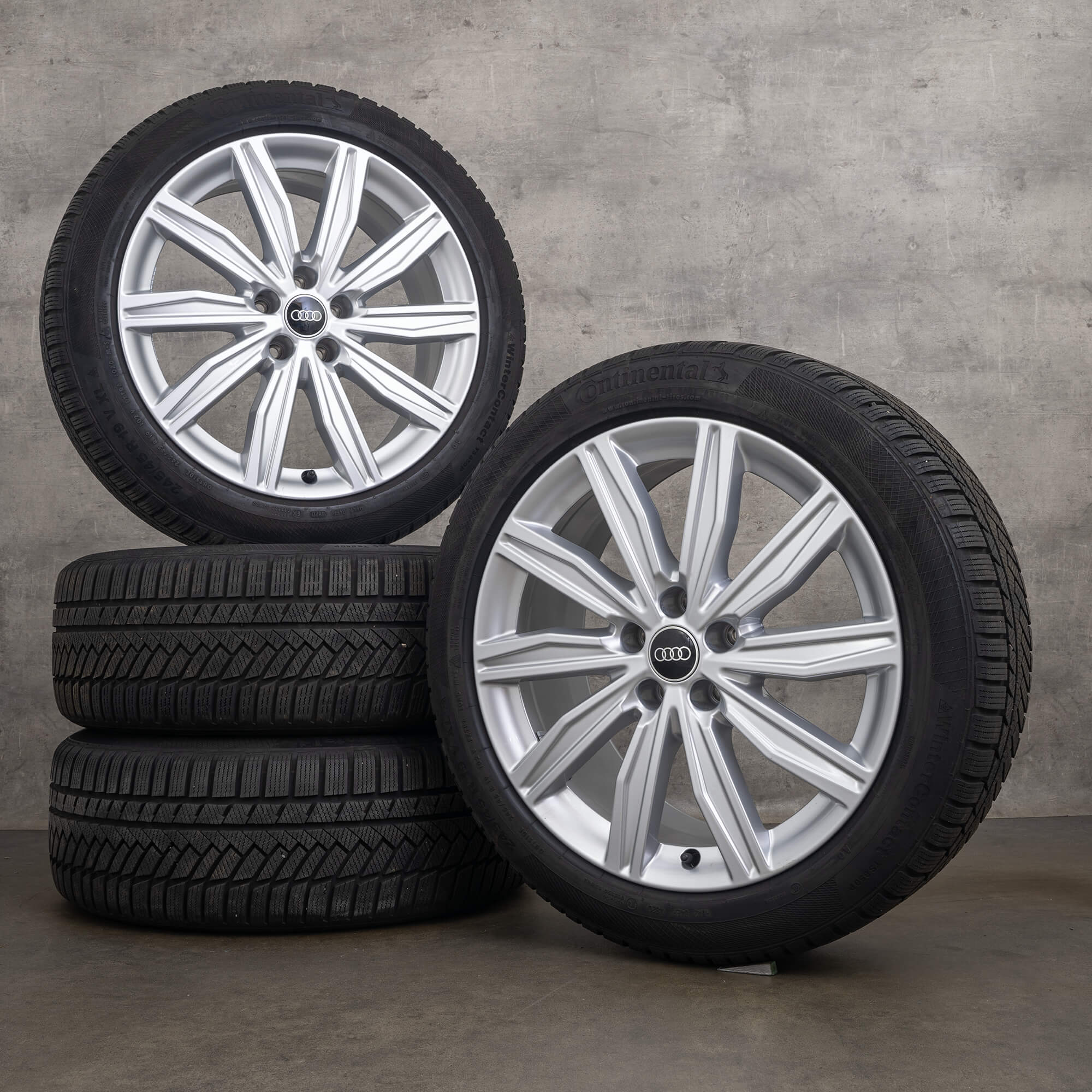 OEM Audi A6 S6 4K C8 19 inch winter tires 4K0601025G dynamic rims silver