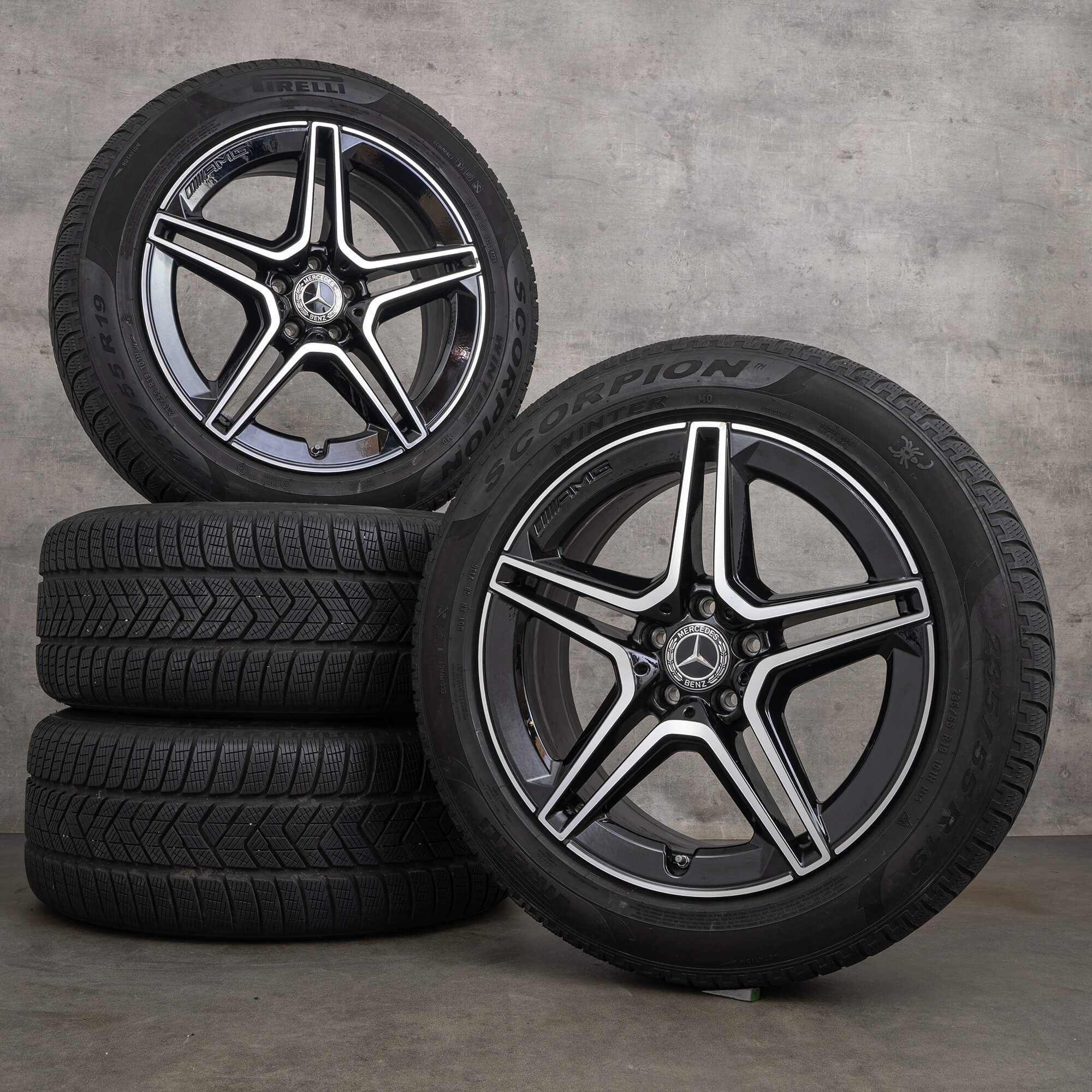 AMG Mercedes Benz GLC C253 GLC43 Winterkompletträder Winterreifen 19 ...