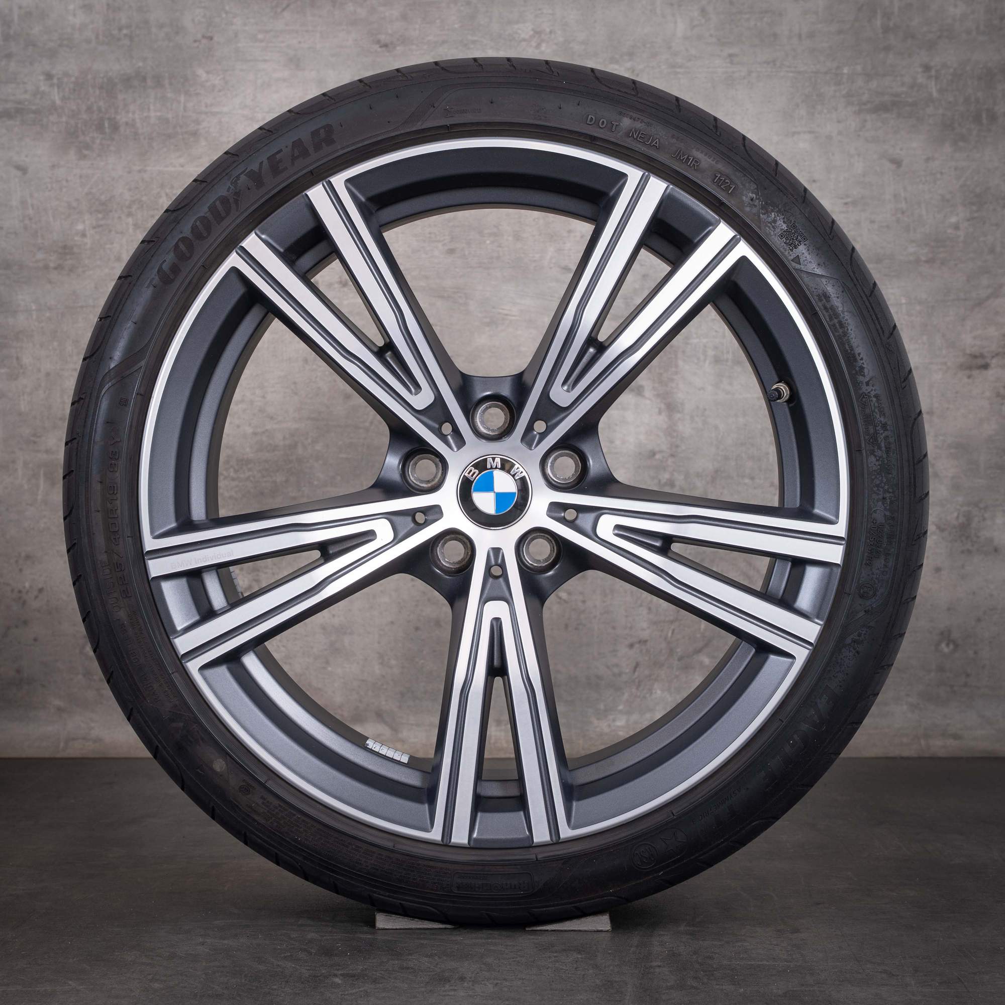 Original BMW 2er 3er 4er Felgen 19 Zoll G20 G21 G22 G23 G42 Coupe Sommerräder Styling 793i 8089896 8089897 orbit grey matt Front glanzgedreht