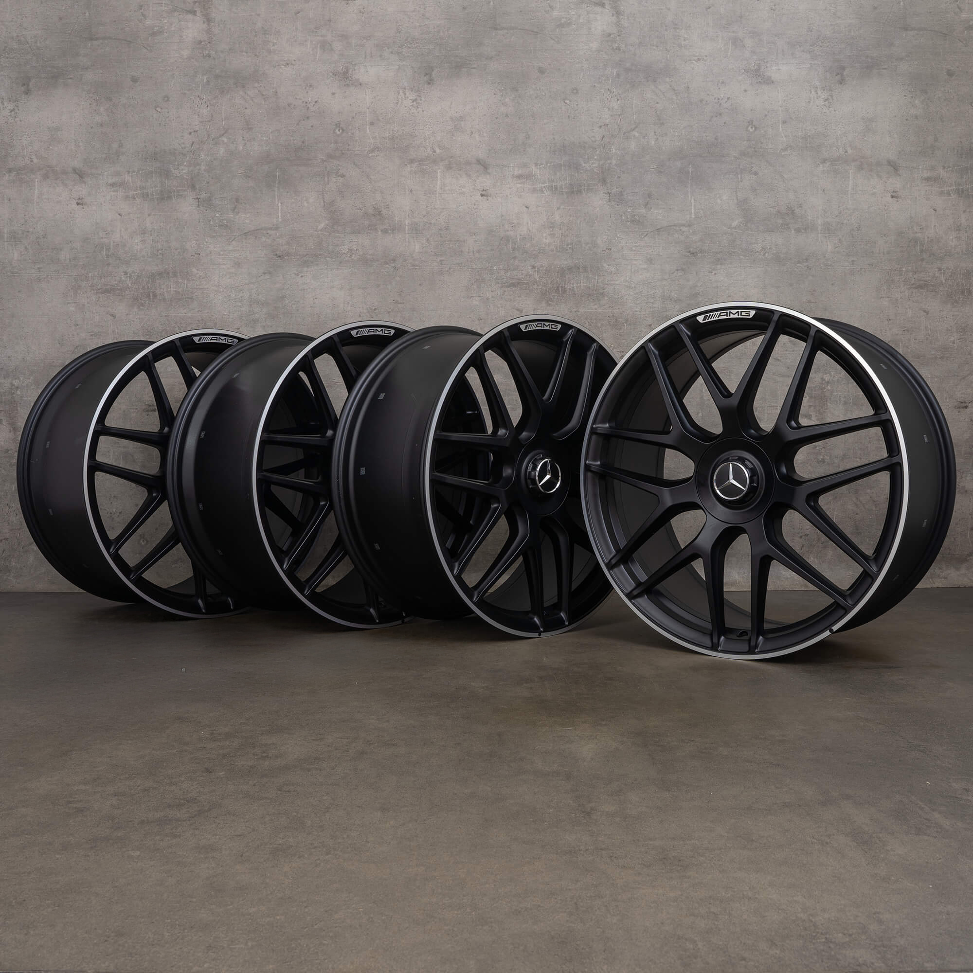 Llantas originales Mercedes Benz GLE 53 63 AMG 22 pulgadas X167 C167 Hybrid A1674015601 A1674015701 llanta negra alto brillo NUEVO