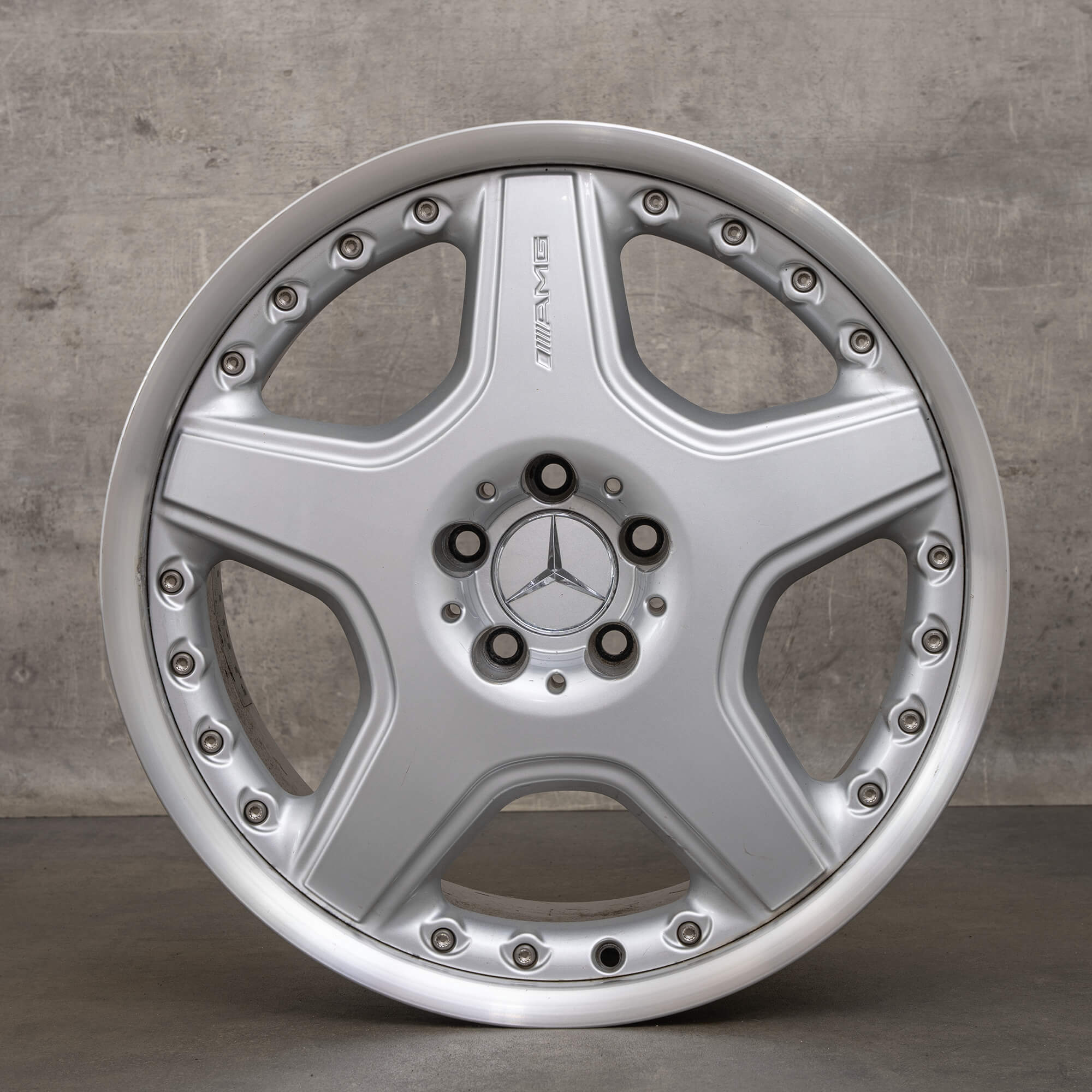 Original AMG Mercedes M-Klasse ML W163 19 Zoll Felgen A1634000302 silber
