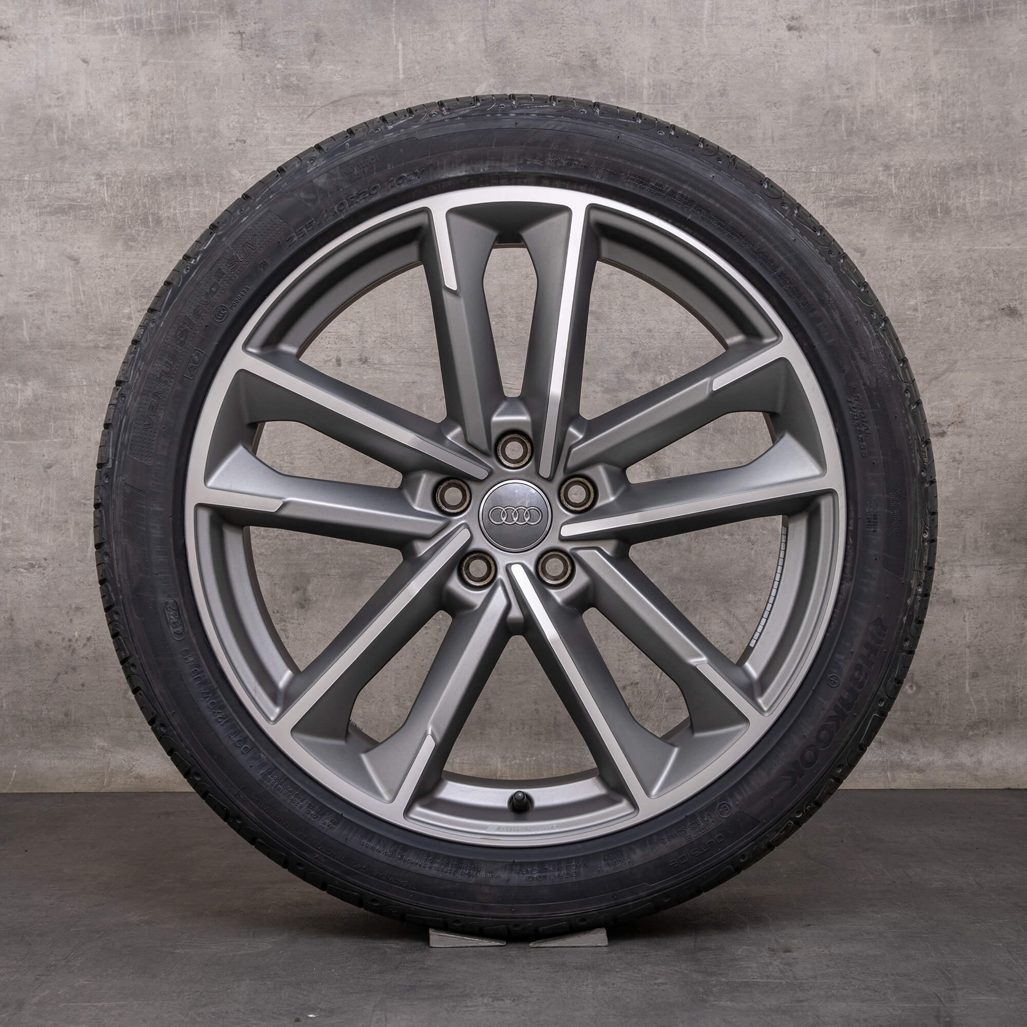 Original Audi A7 S7 Felgen 20 Zoll 4K C8 Sommerräder 4K8601025L titan seidenmatt glanzgedreht
