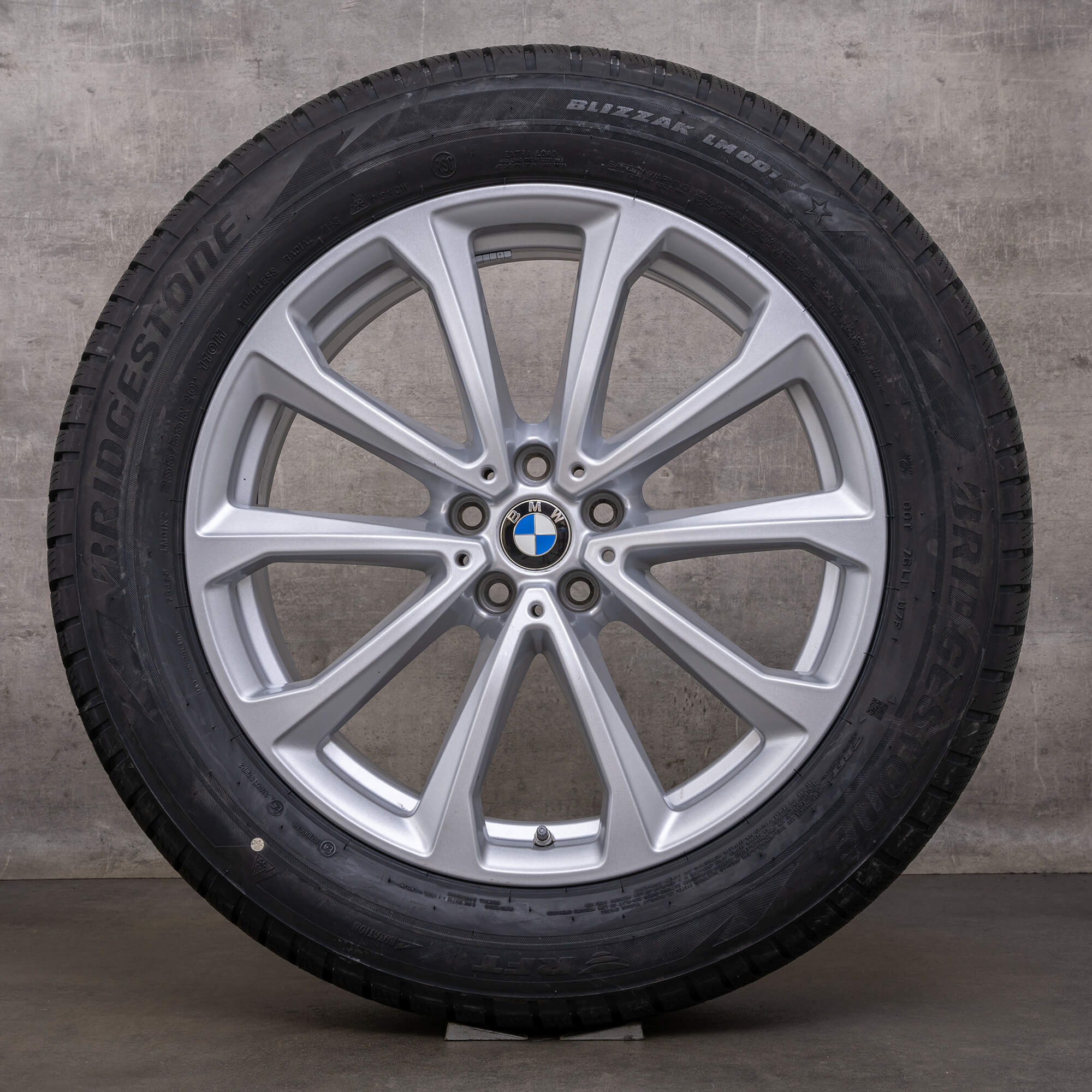Roues d'hiver d'origine BMW X7 20 pouces G07 Jantes Styling 750 6880688 argent
