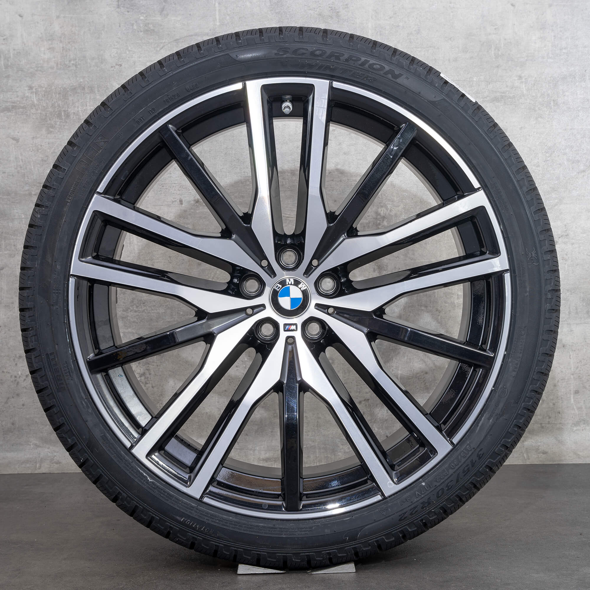 Jantes BMW 22 pouces X5 G05 X6 G06 jantes alloy pneus hiver roues M742