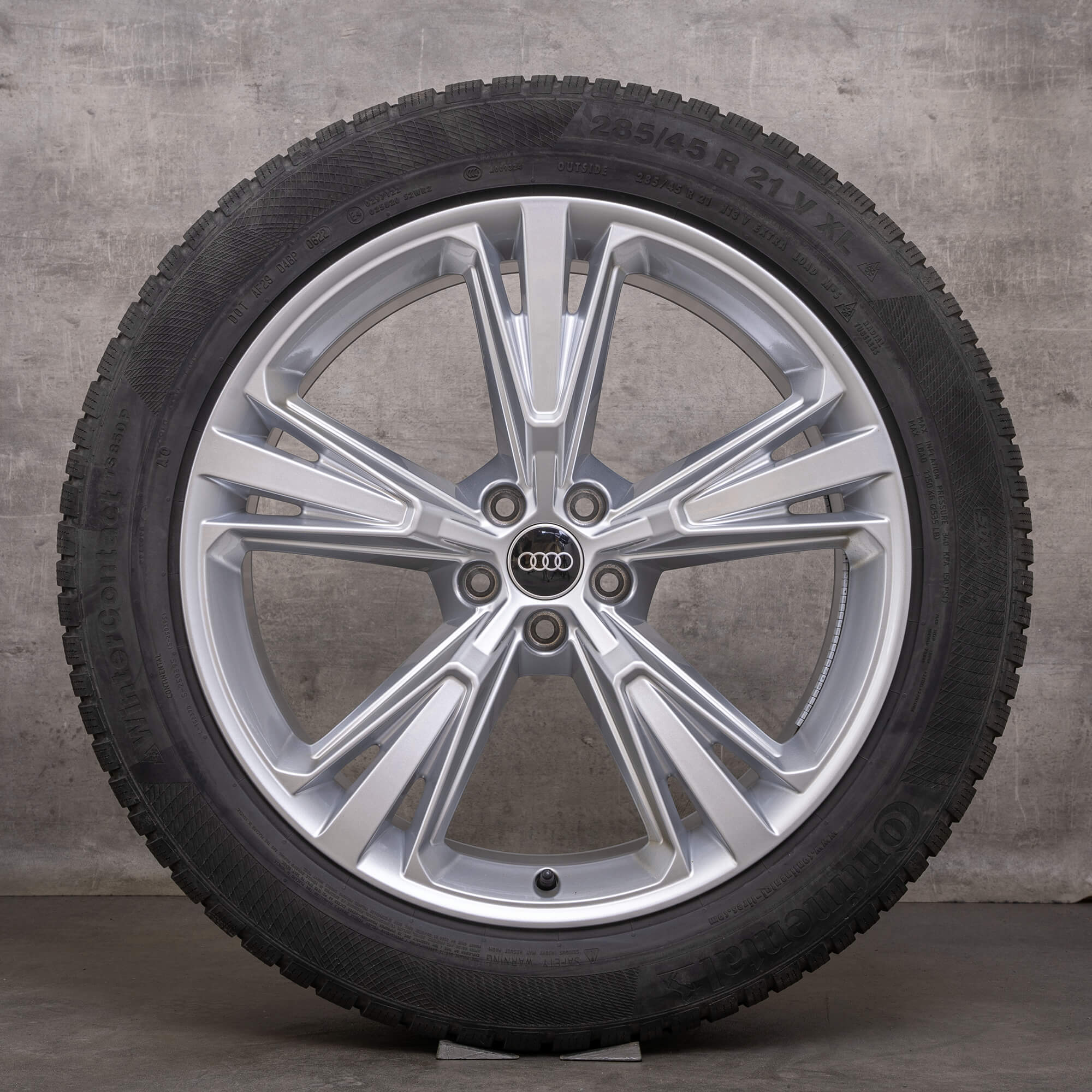 Original Audi Q8 SQ8 Winterräder 21 Zoll 4M Felgen 4M8601025H silber