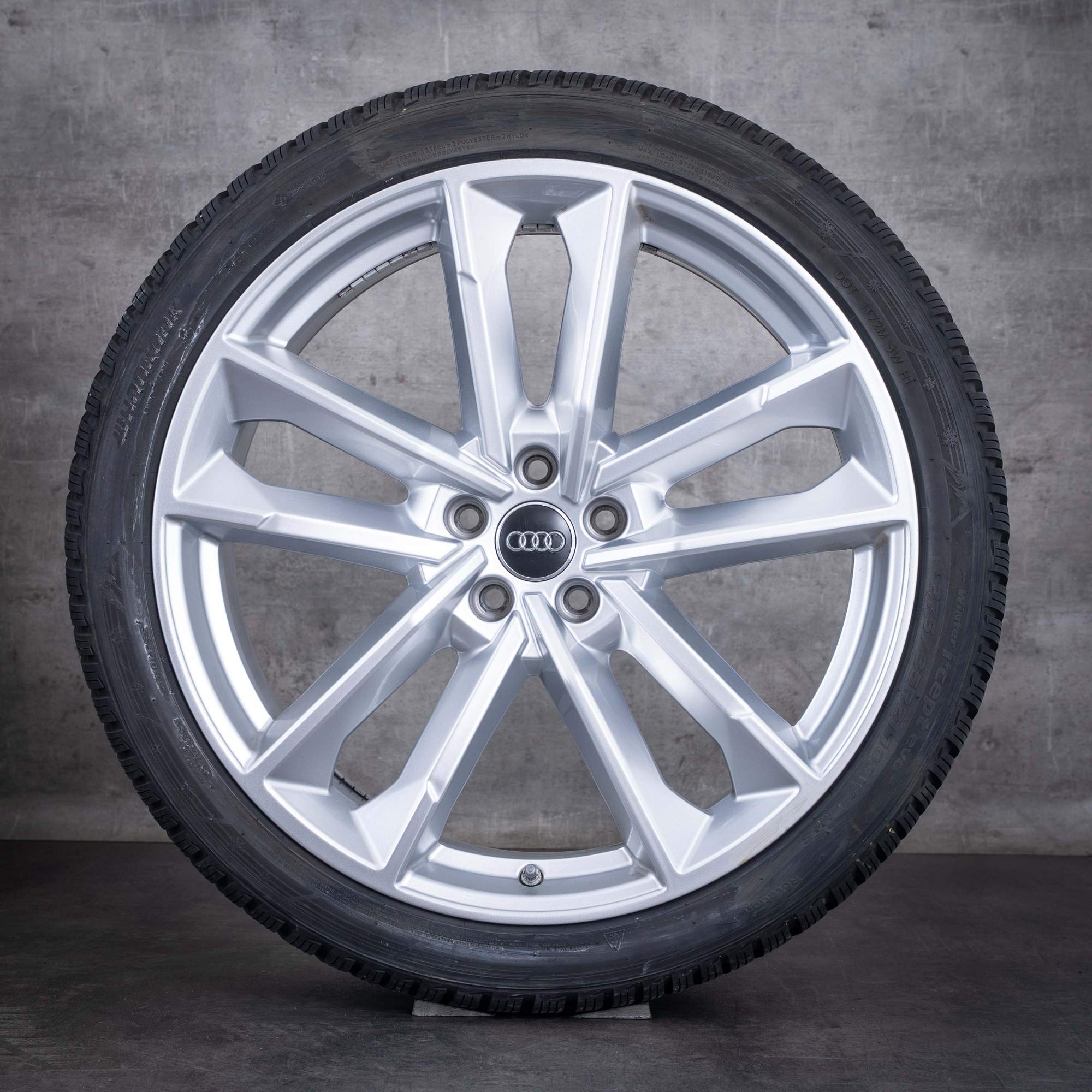 Cerchi originali Audi A7 S7 A8 S8 per ruote invernali da 21 pollici 4G C7 4H D4 codice 4G8601025AQ argento lucido