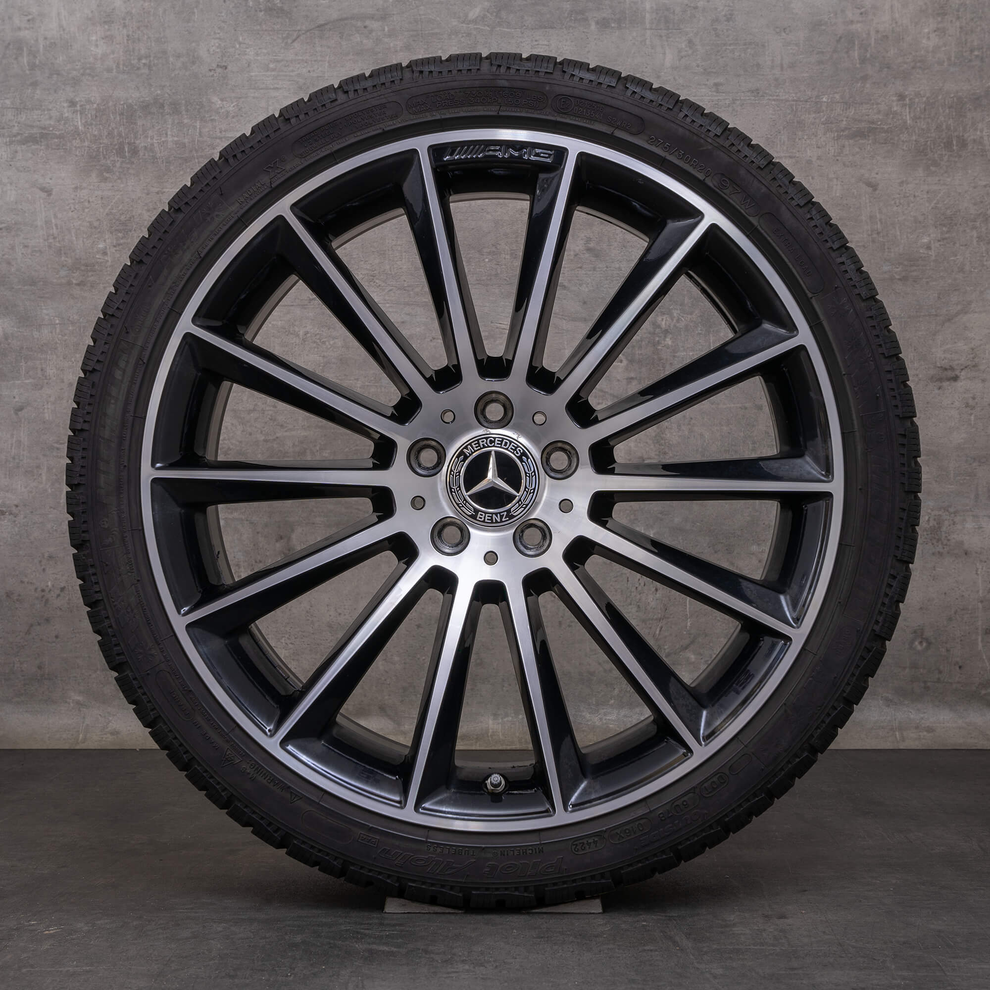 Originales Mercedes Benz CLS 53 AMG ruedas de invierno 20 pulgadas llantas C257 A2574013200 A2574012000 negro brillante torneado
