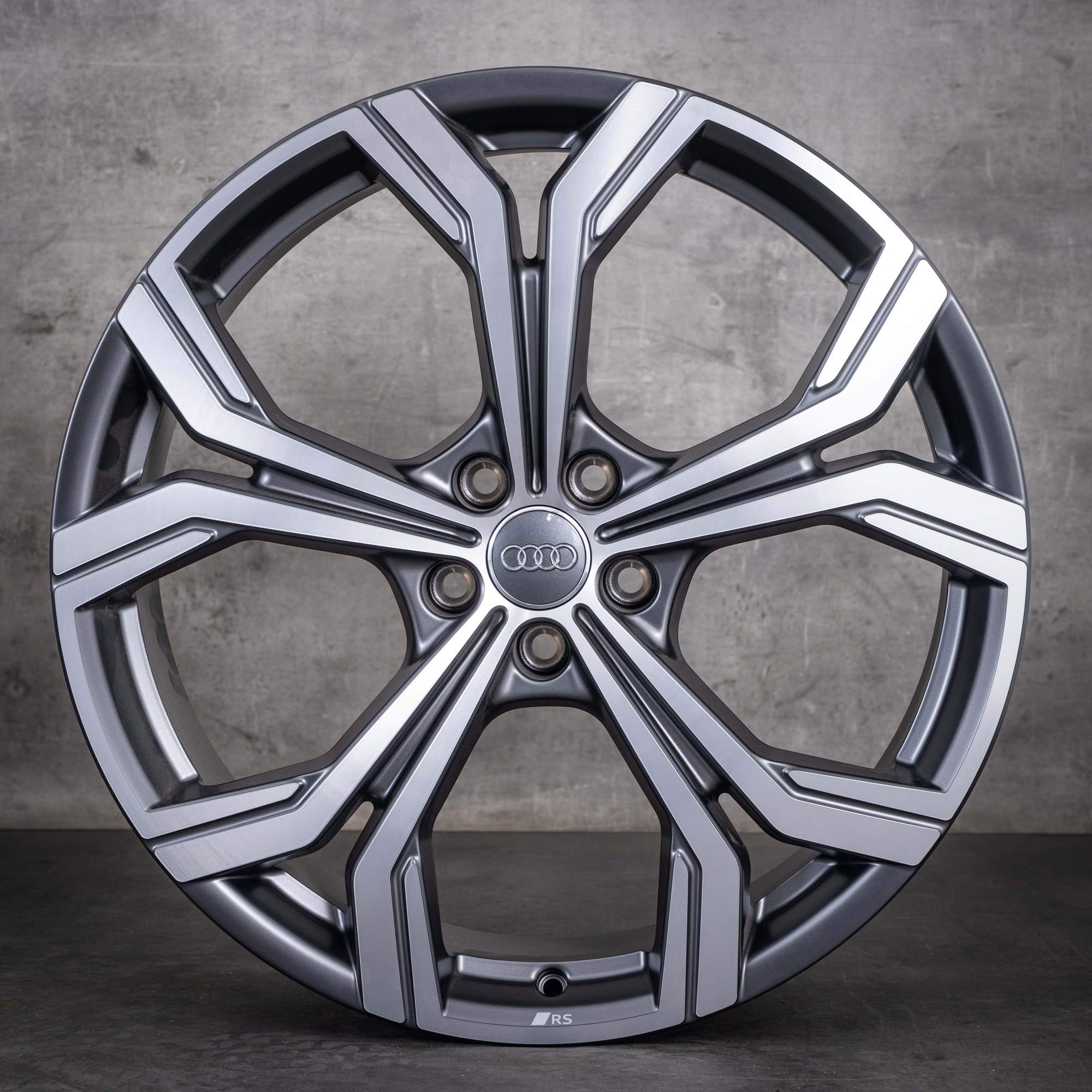 Cerchi originali Audi A6 S6 da 20 pollici 4K 4P C8 C9 4K0601025FD in titanio opaco diamantato NUOVI