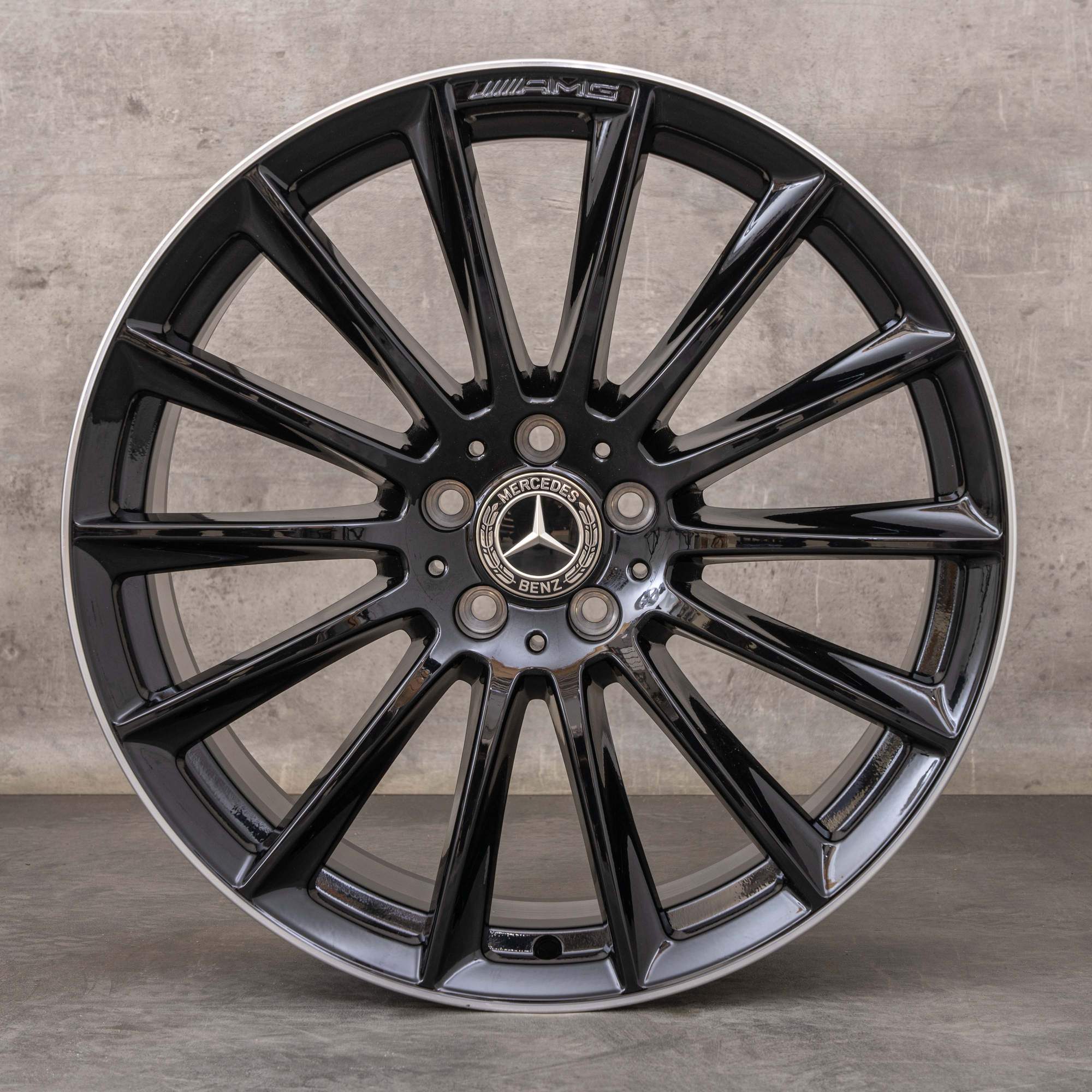 Alkuperäiset Mercedes Benz S-sarja AMG vanteet 20 tuuman W223 V223 A2234011500 musta Kiillotettu UUTUUS