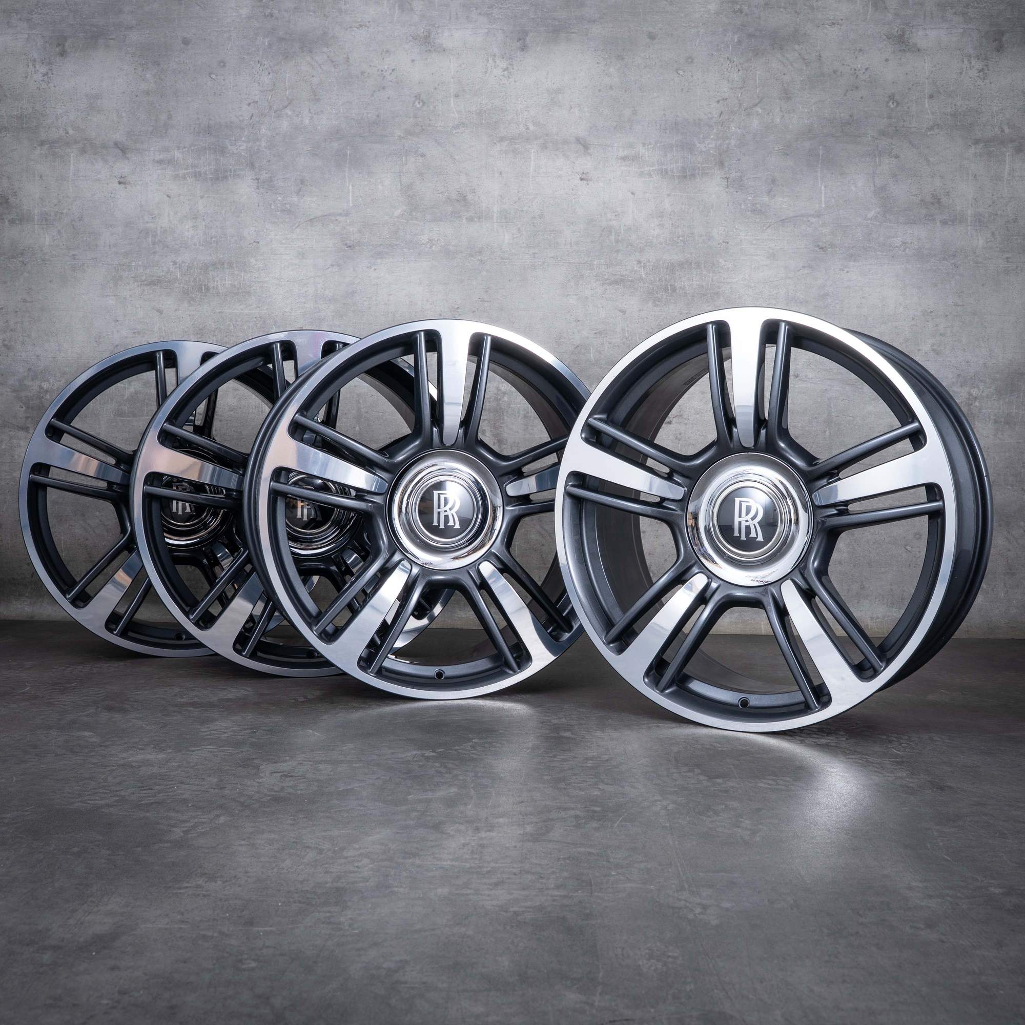 OEM Rolls Royce Wraith Dawn Rims 21 inch RR5 RR6 Styling 602 6859172 6859173 titanium polisched