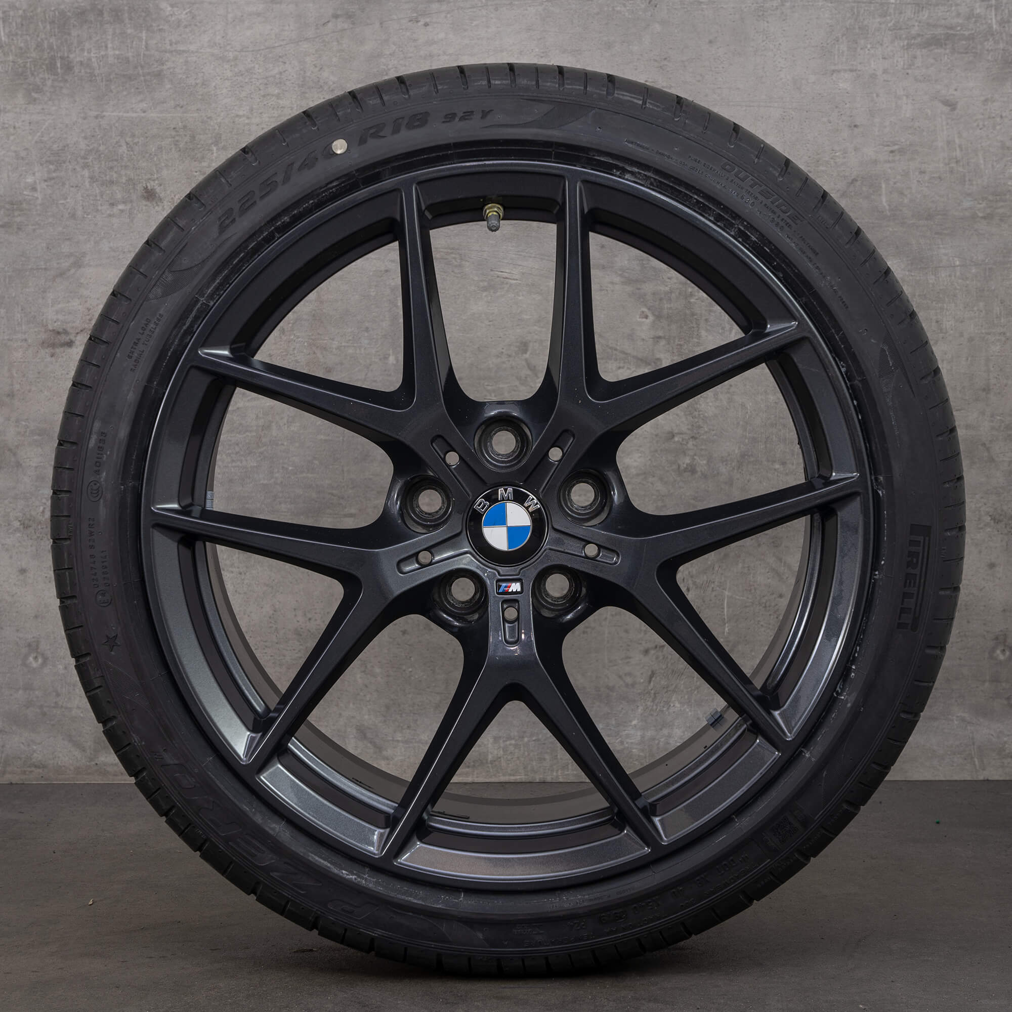 BMW 18 inç 1er F40 2er F44 M Performance M554 yaz jantları lastikleri
