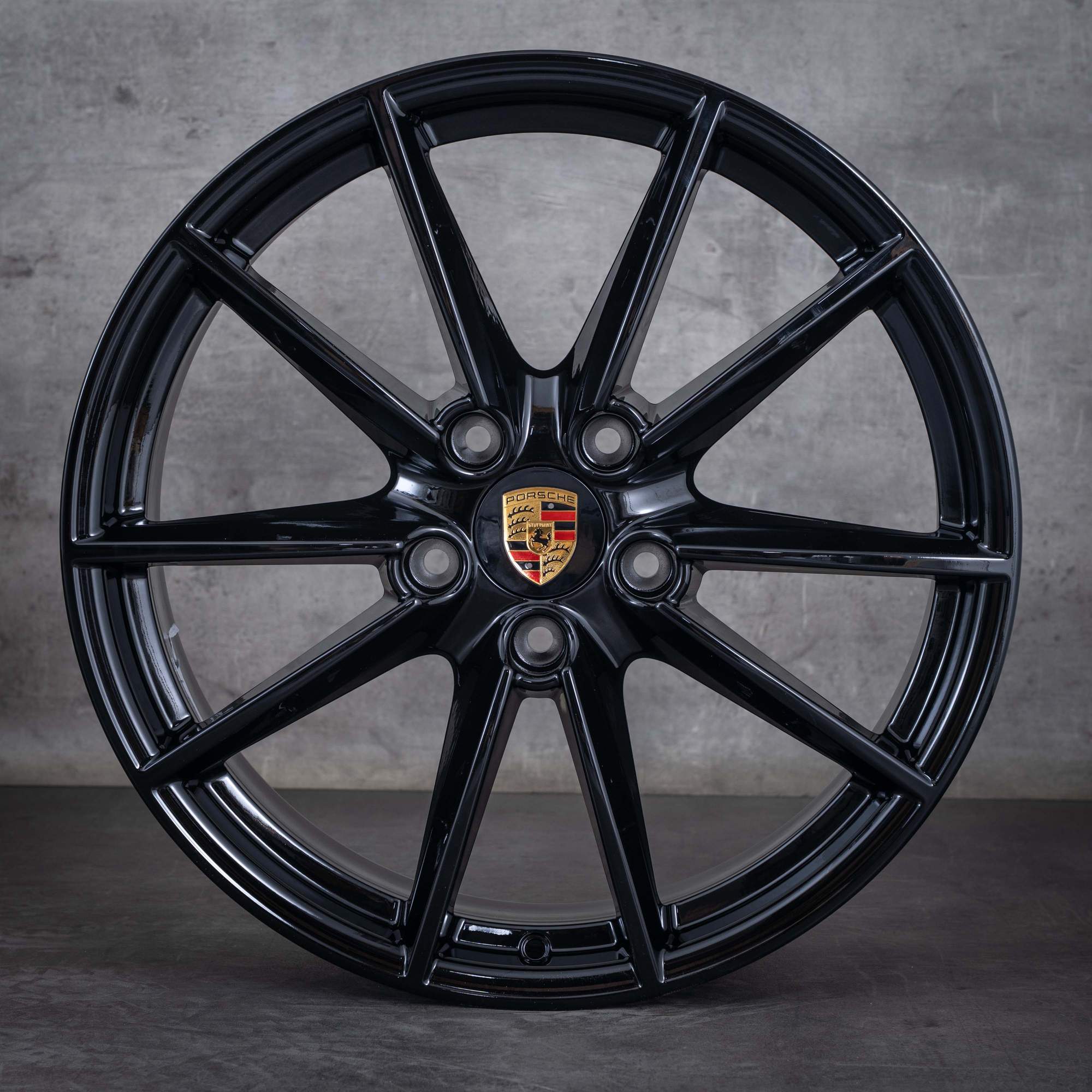 Alkuperäiset Porsche 992 vanteet 20 21 tuuman I 992601025C 992601025E Carrera S rengas musta kiiltävä