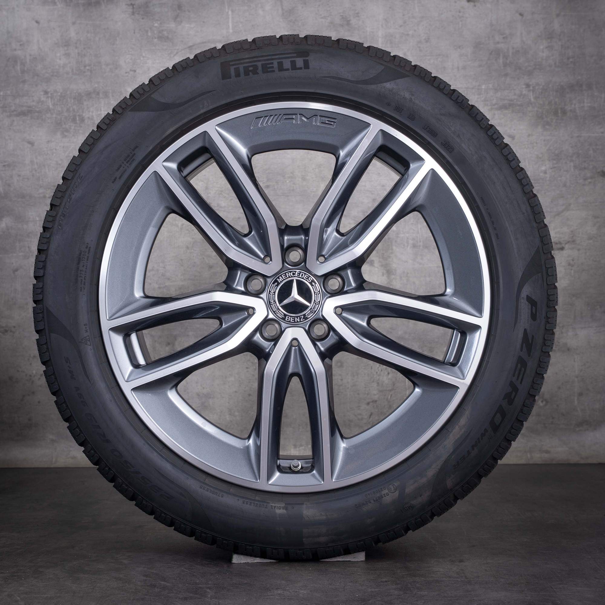 OEM Mercedes-Benz 19inch H247 X247 winter wheels GLA GLB 35 45 S AMG A2474011800 Himalaya Gray diamond cut