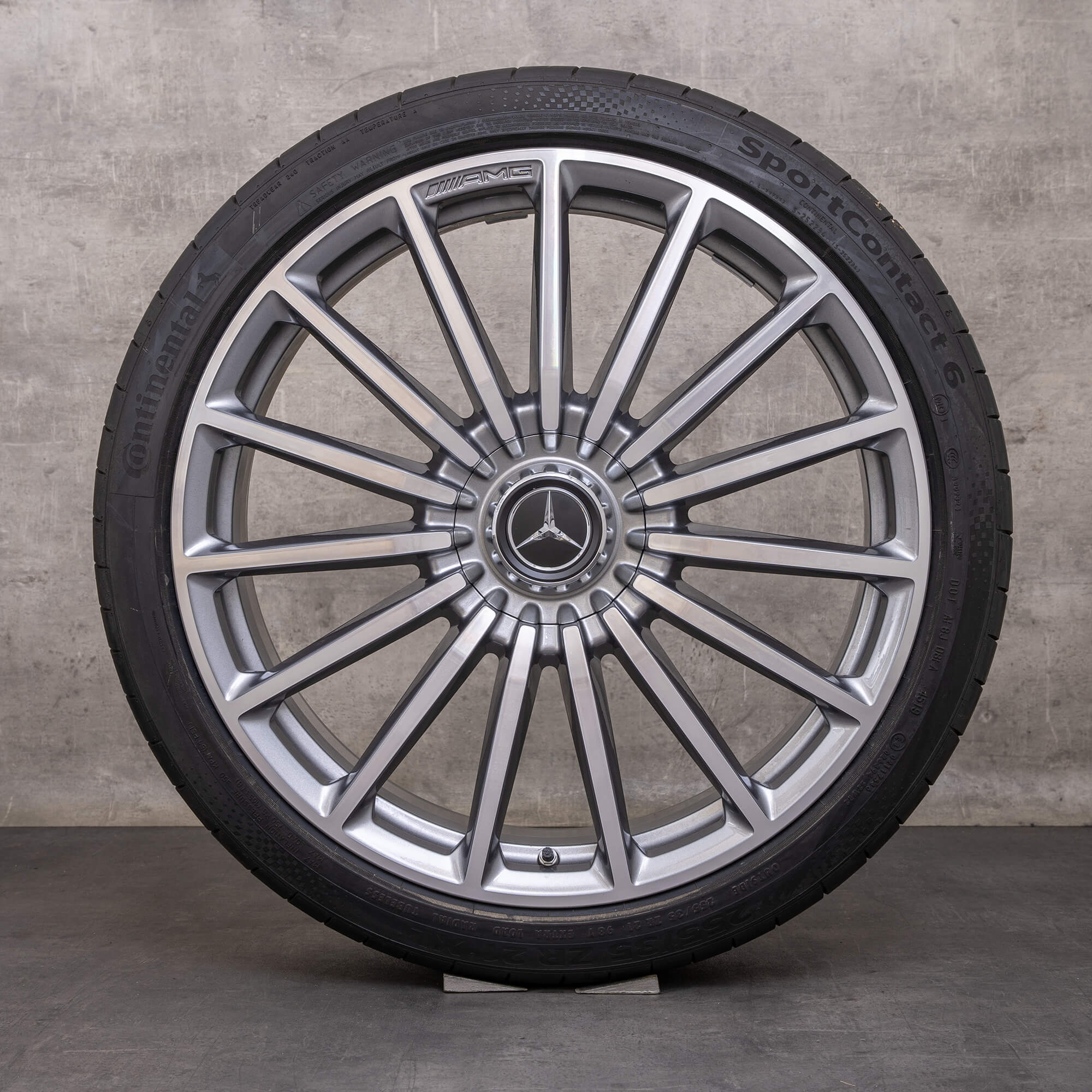 Alkuperäiset Mercedes Benz GLA GLB 35 45 AMG vanteet 21 tuuman X247 H247 kesäpyörät A2474012200 himalajanharmaa kiillotettu