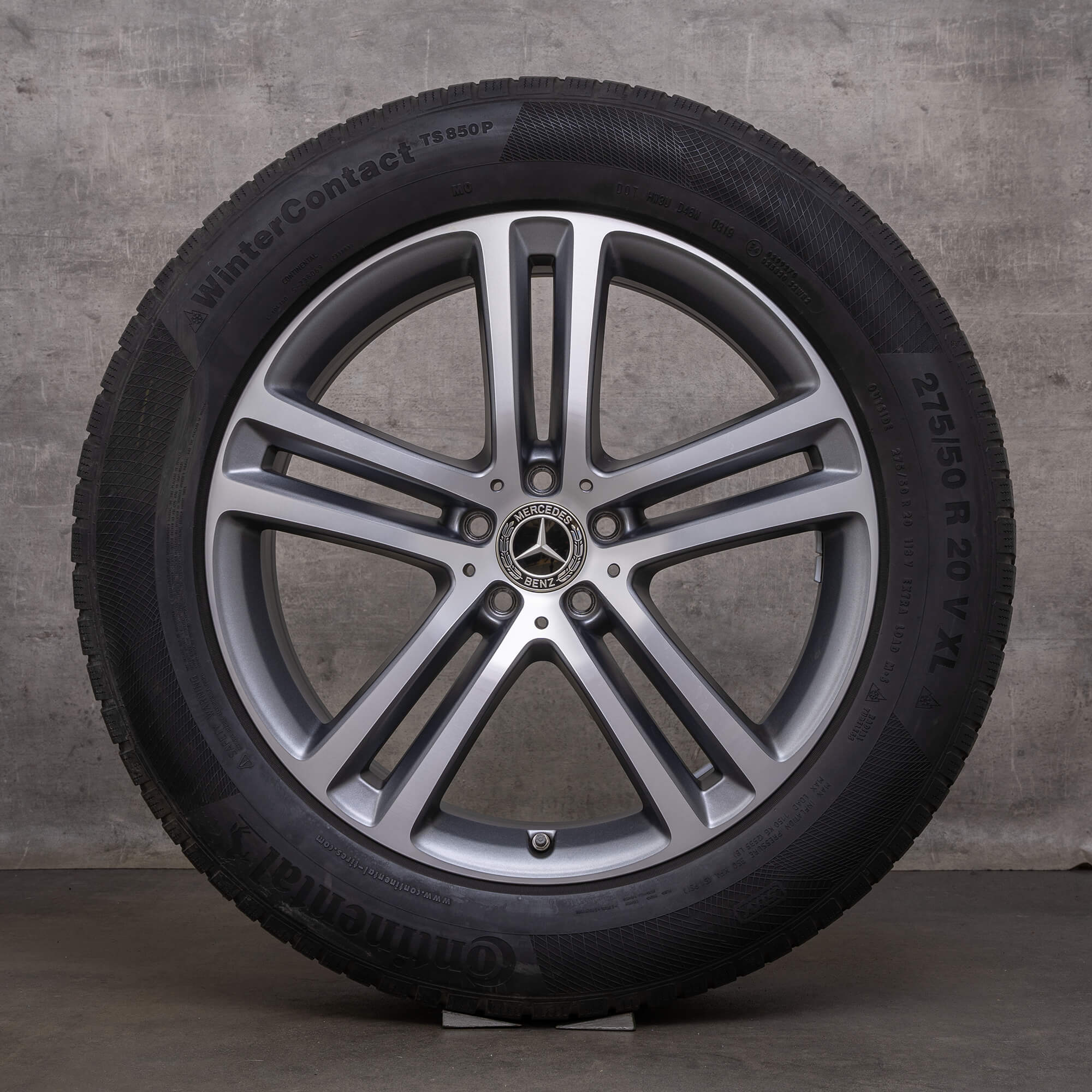 Oryginał Mercedes Benz GLE koła zimowe 20 cali X167 SUV C167 Coupe felgi A1674012400 A1674012500 himalaya szary mat polerowane
