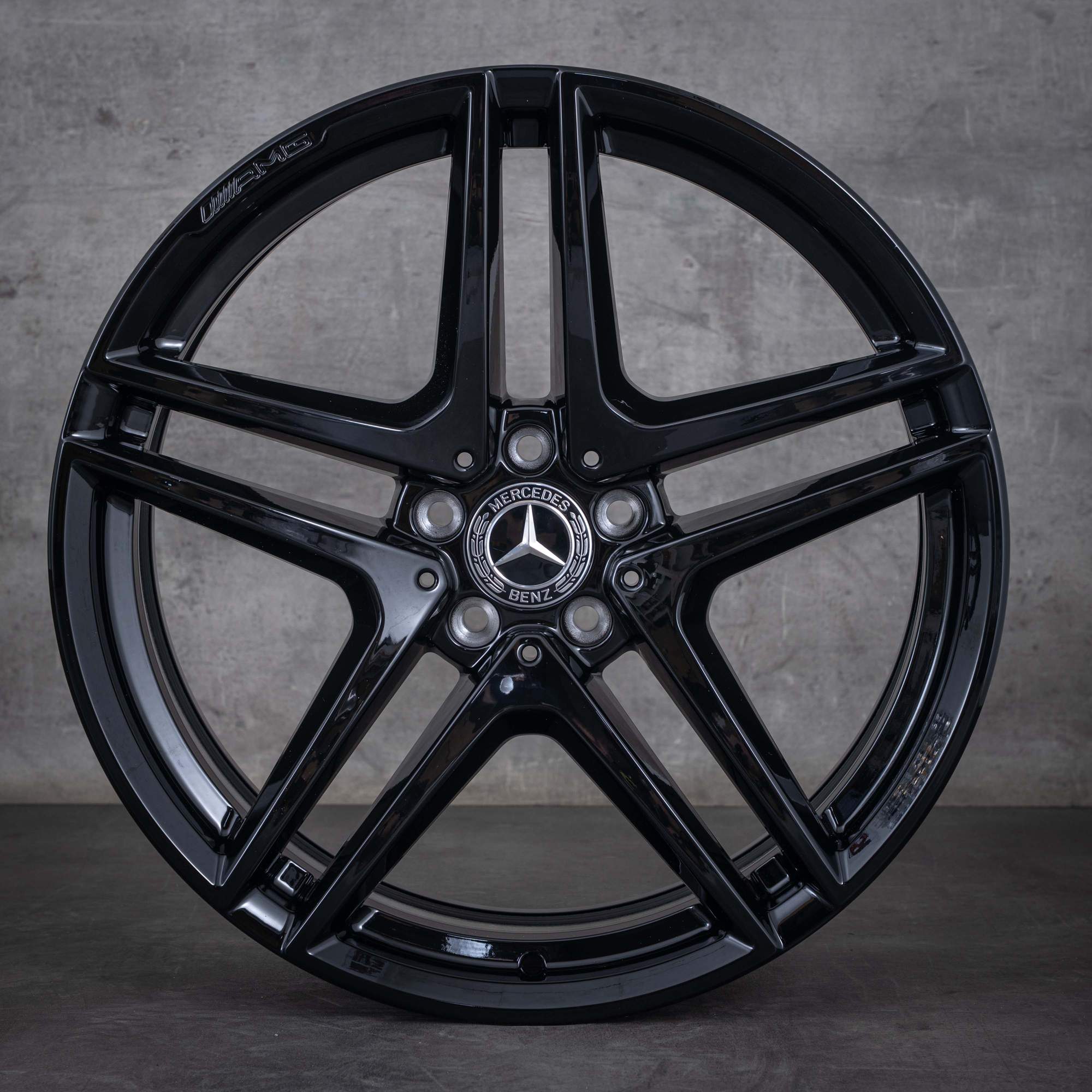 Alkuperäiset Mercedes Benz S-sarjan S63 S65 AMG vanteet 20 tuuman W222 A217 C217 A2224010800 A2224010900 musta kiiltävät