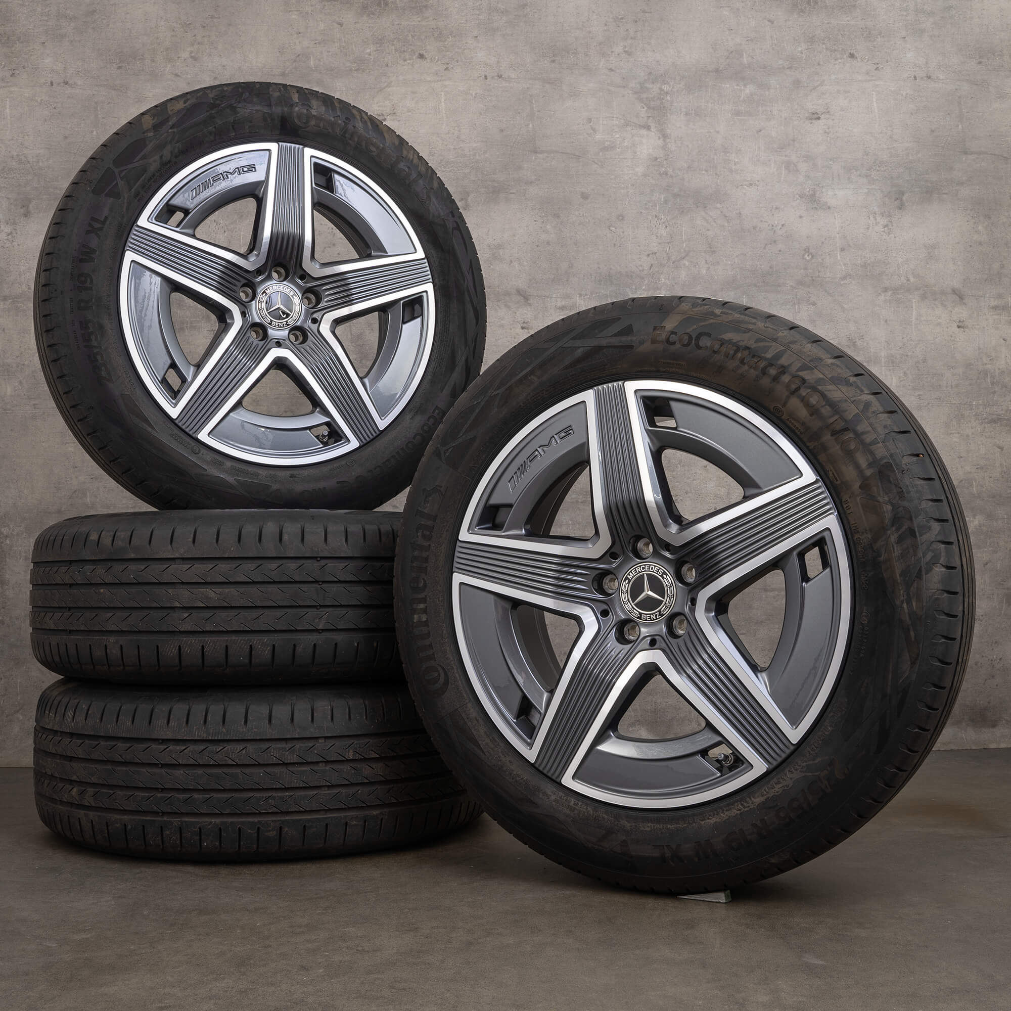 OEM AMG Mercedes GLC X254 C254 19 inch summer tires rims A2544010400