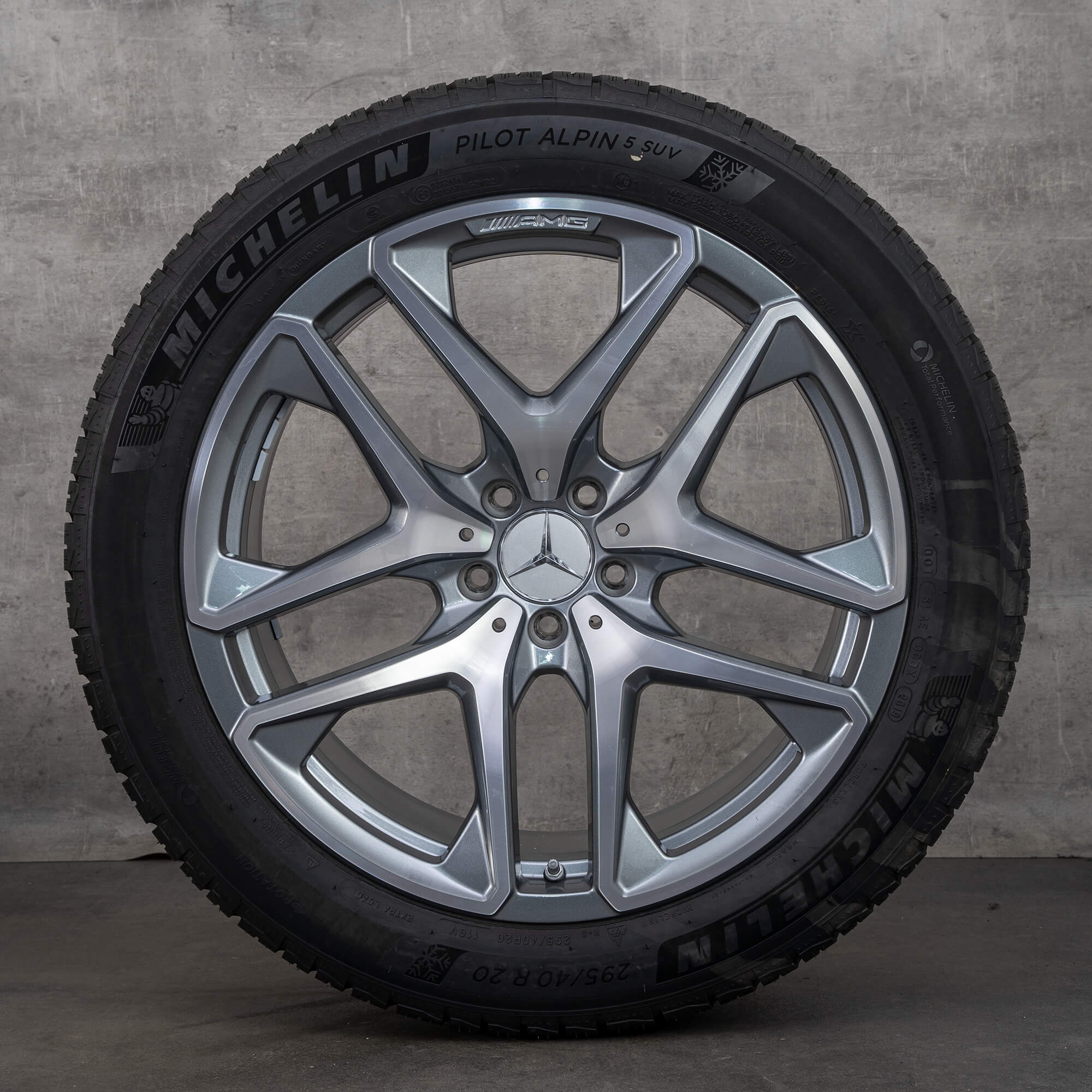 AMG GLC 63 W253 Mercedes vinterhjul 20 tommer fælge vinterdæk 6-7 mm