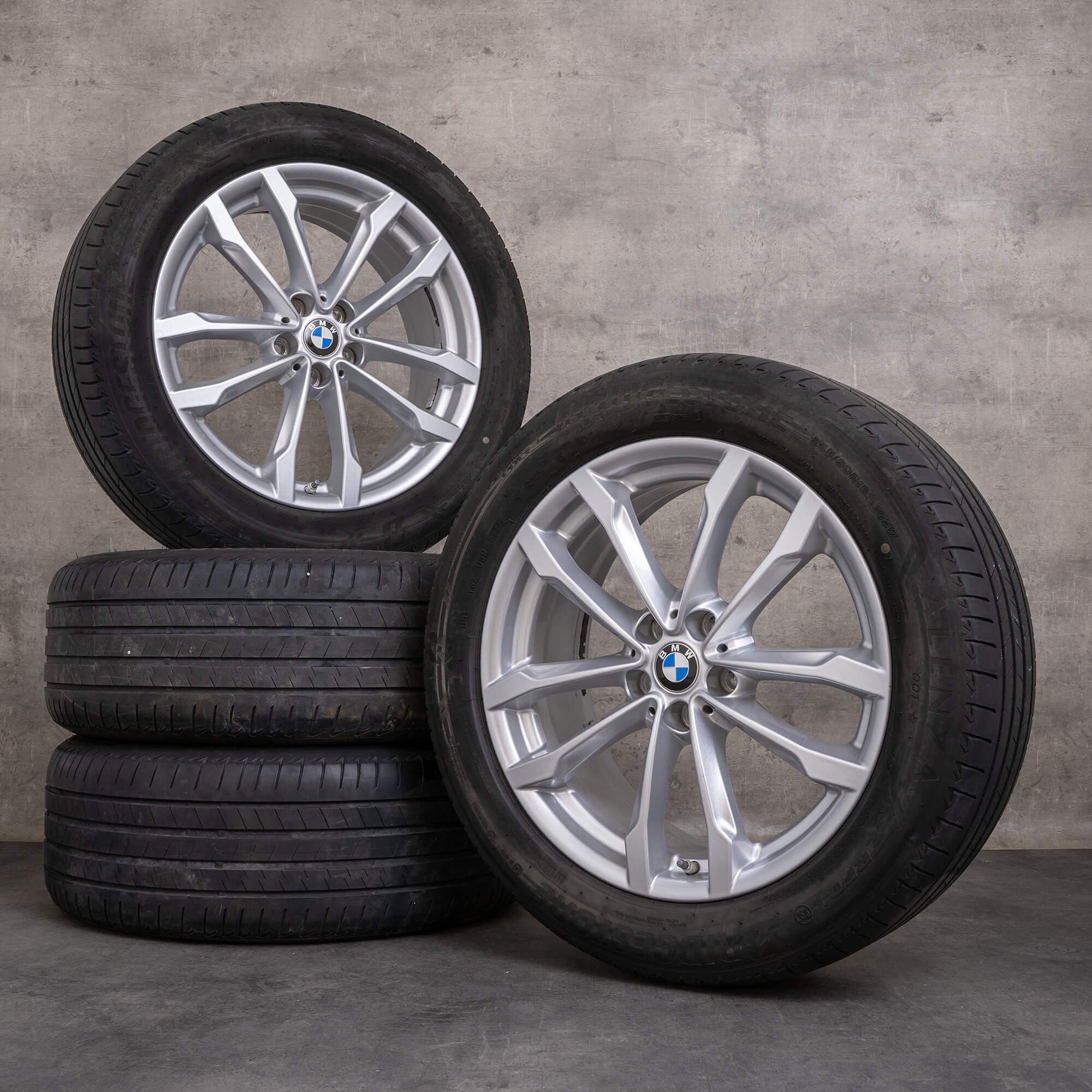 OEM BMW X3 X4 rims 19 inch G01 G02 summer tires 6877325