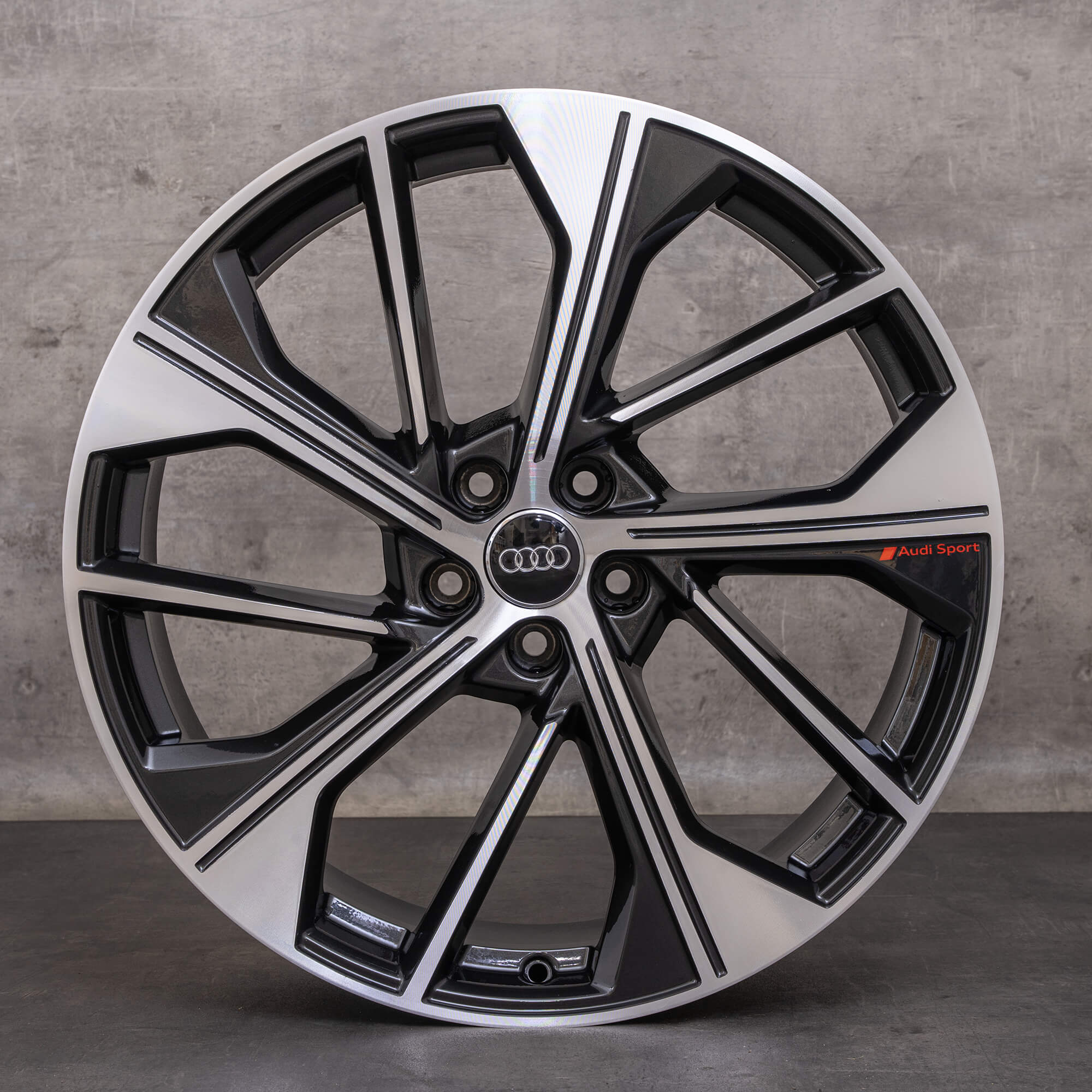 Original Audi Q5 SQ5 Felgen 21 Zoll FY 80A601025BQ schwarz glanzgedreht