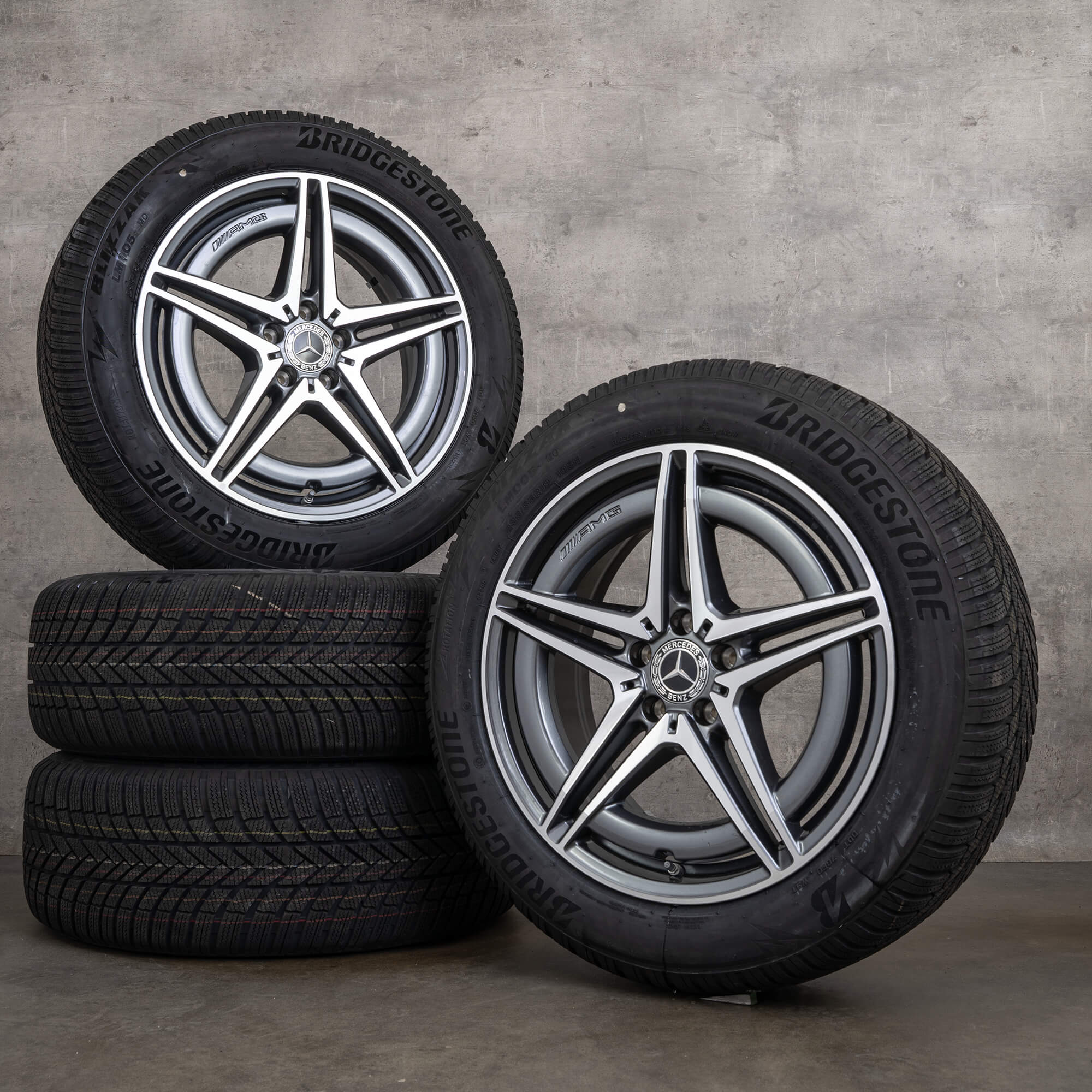 Genuine Mercedes Benz EQC AMG inverno ruote 19 pollici N293 cerchi A2934010700 himalaya grigio lucido tornito