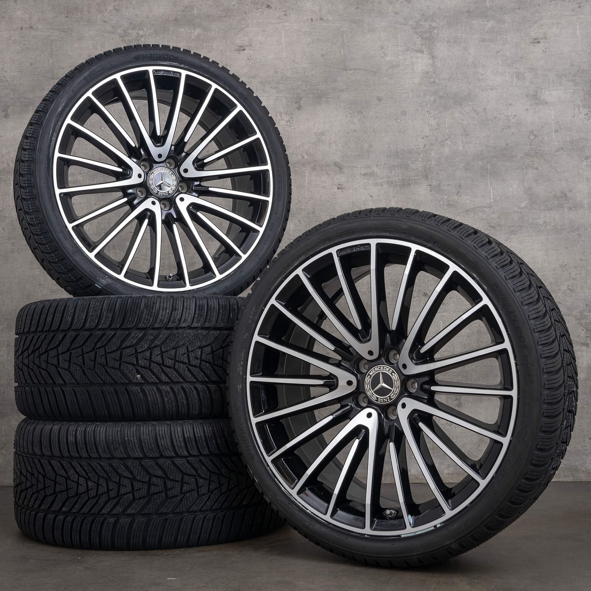 Originele Mercedes Benz AMG CLS 53 4Matic 20 inch C257 zomerwielen A2574014200 A2574014300 zwart glanzend gedraaid