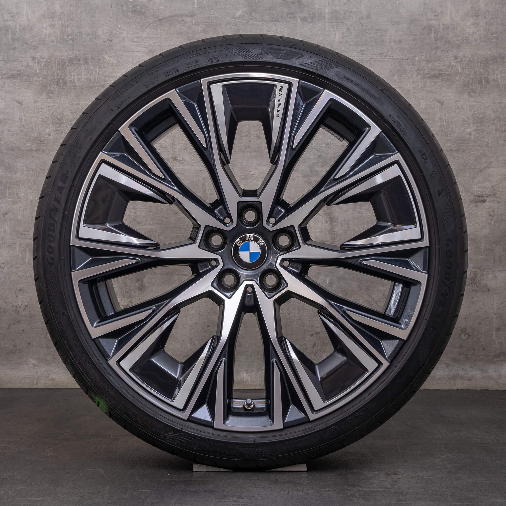 Oem BMW Série 4 i4 pneus hiver jantes 20 pouces G26 Gran Coupe Styling 862 i 8747310 8747311 midnight grey brillant