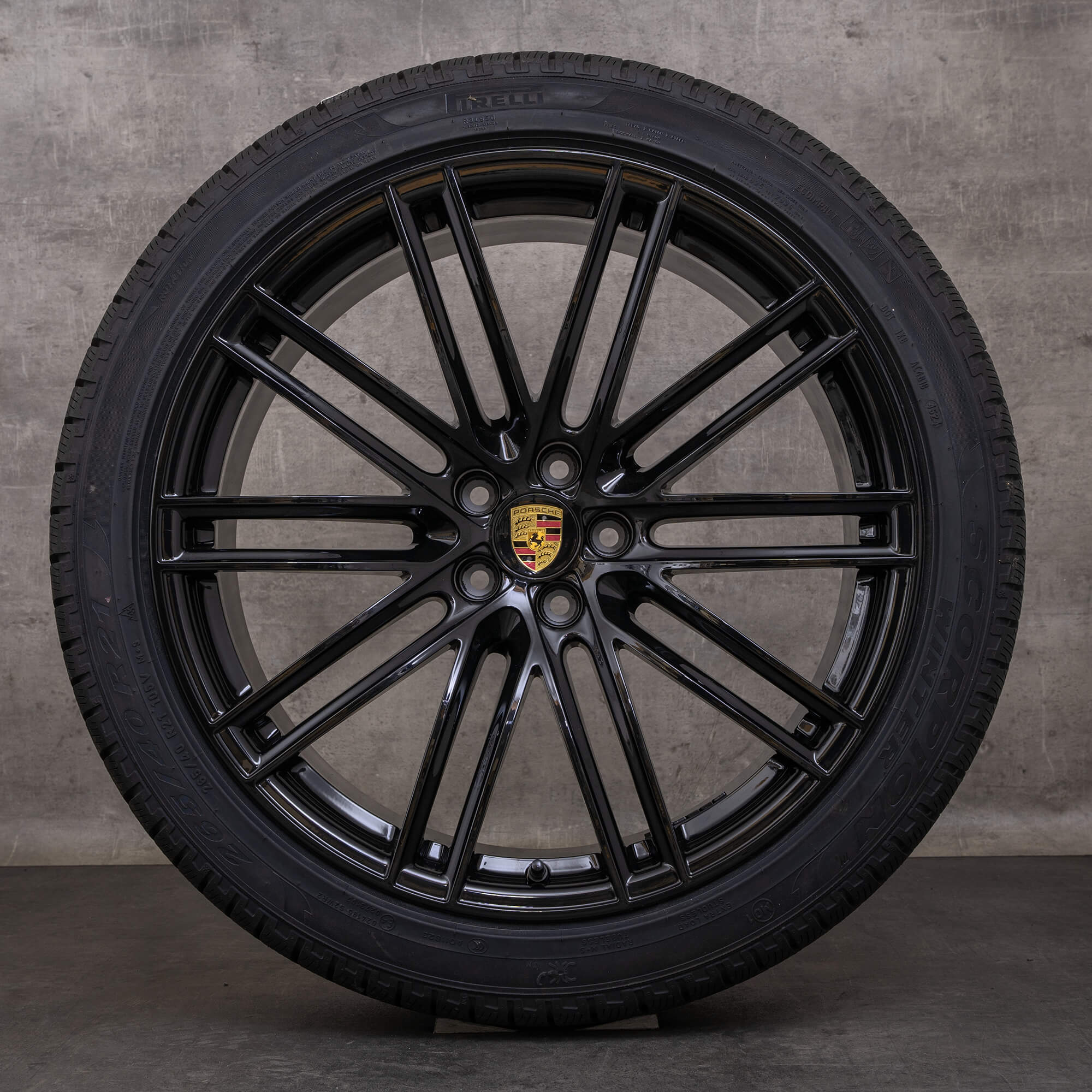 Jantes e pneus inverno originais Porsche Macan II & III jantes de 21 polegadas S GTS 95B601025DN 95B601025DP jet black NOVO