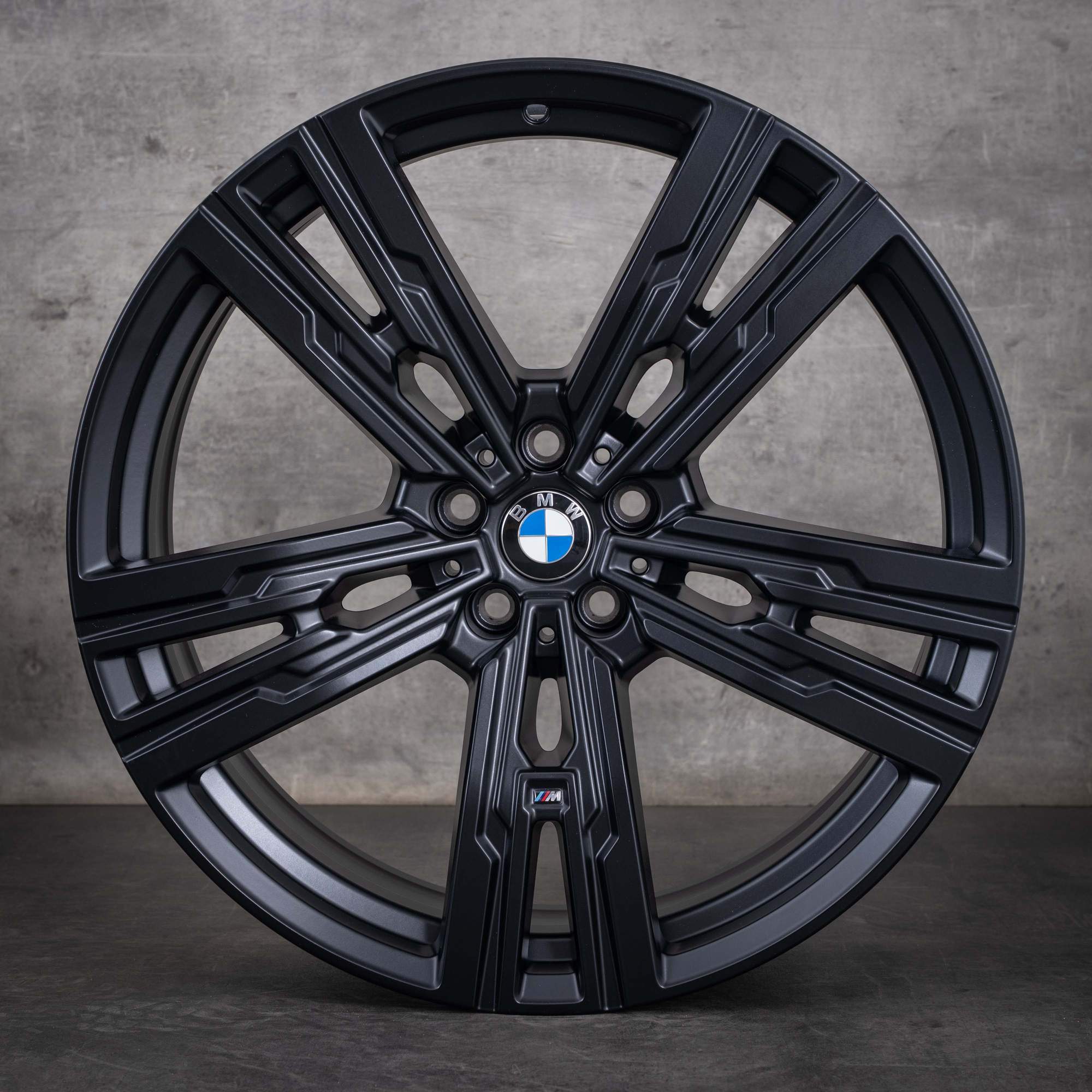 Jante originale BMW Seria 7, i7, X3, 21 inch, G70, G45, Styling 908 M, 5A19DF0, 5A19DF1, negru mat