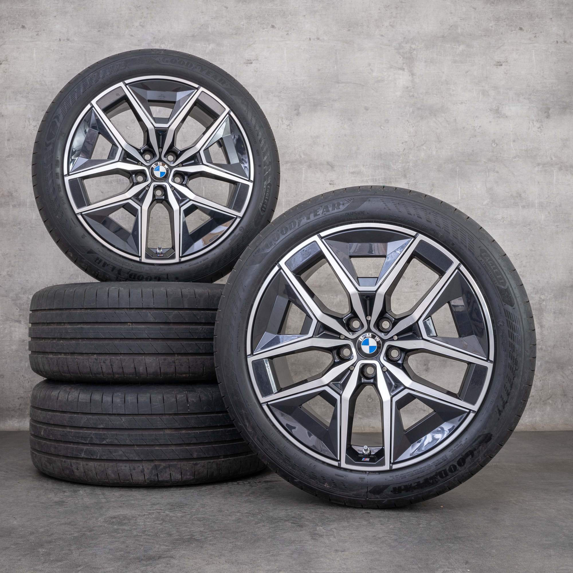 Original BMW 5er Felgen 19 Zoll G60 G61 Sommerräder 5A324D8 5A324D9 Styling 934 Aerodynamik orbit grey glanzgedreht